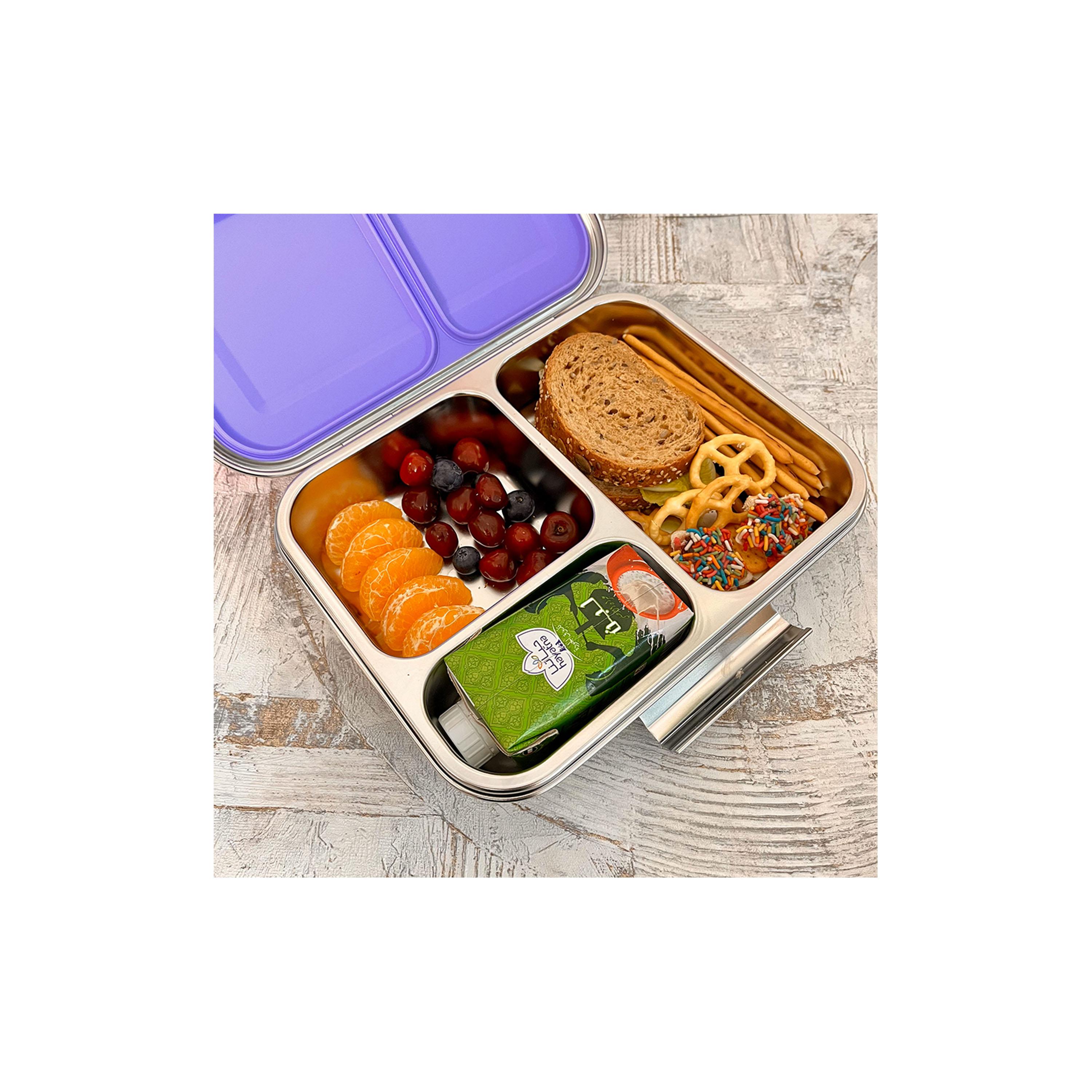 صندوق غداء من الستانلس ستيل 3 أقسام من إيزي كيدز، 1750-school-lunchessentials-lunchboxes-image-4