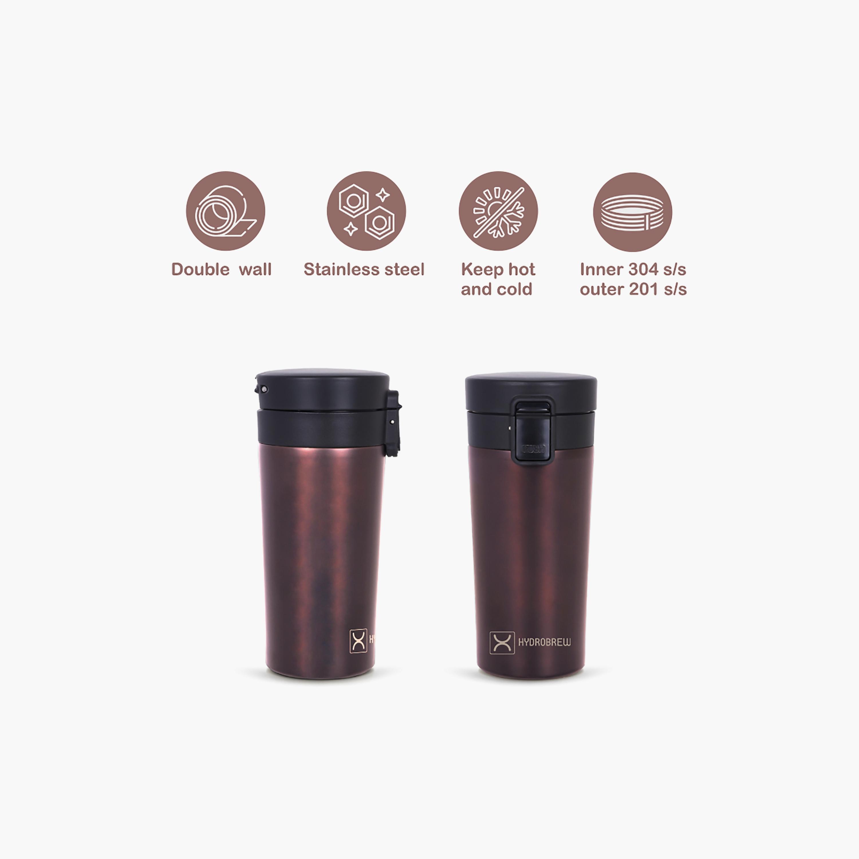 زجاجة مياه معزولة من هيدروبرو، أسود، 380 مل-school-waterbottles-image-5