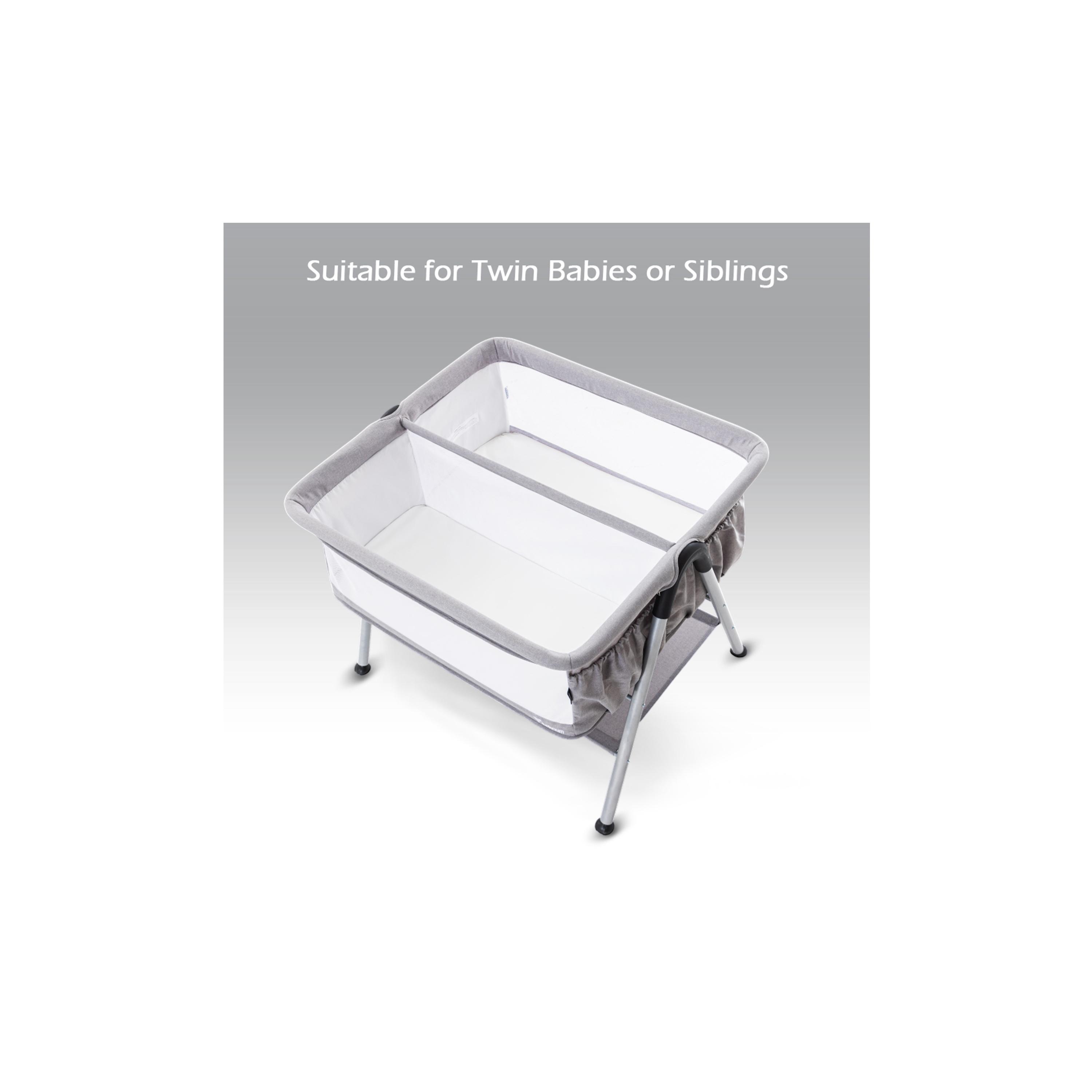 Teknum Fellow 2 Twin Bedside Crib Bassinet-baby-nursery-furniture-cribsandbeds-bassinets-image-5