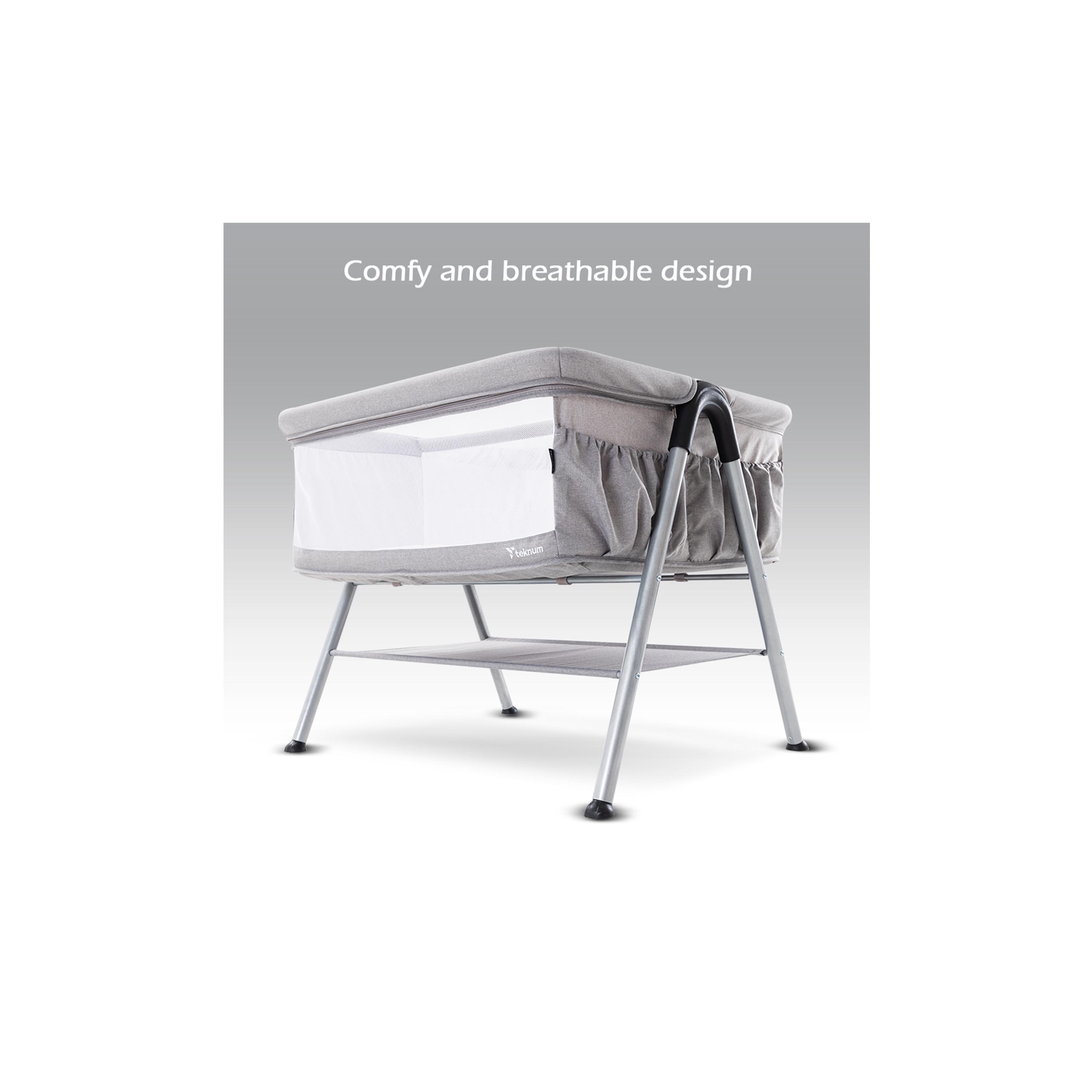 Teknum Fellow 2 Twin Bedside Crib Bassinet-baby-nursery-furniture-cribsandbeds-bassinets-image-9