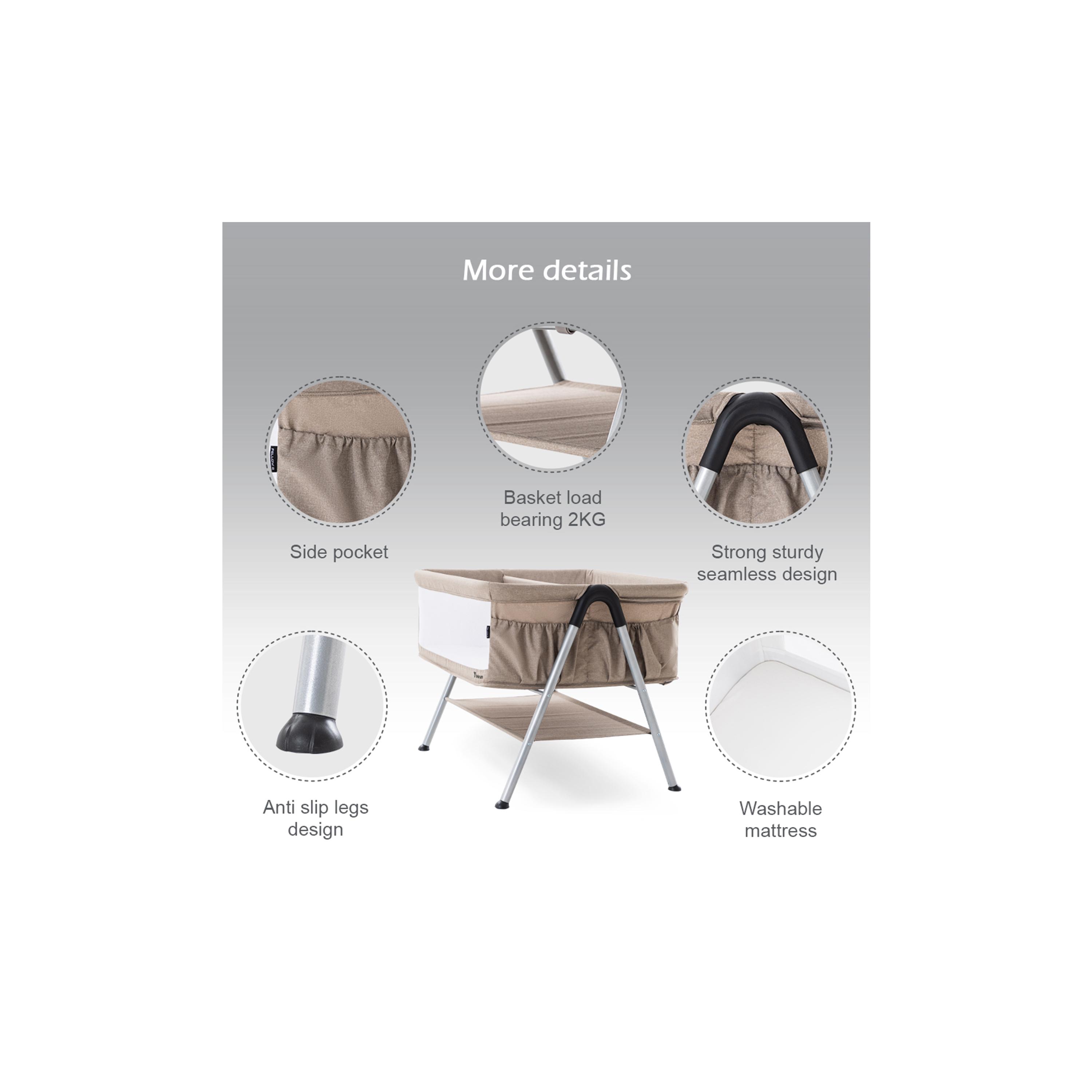 Teknum Fellow 2 Twin Bedside Crib Bassinet-baby-nursery-furniture-cribsandbeds-bassinets-image-6
