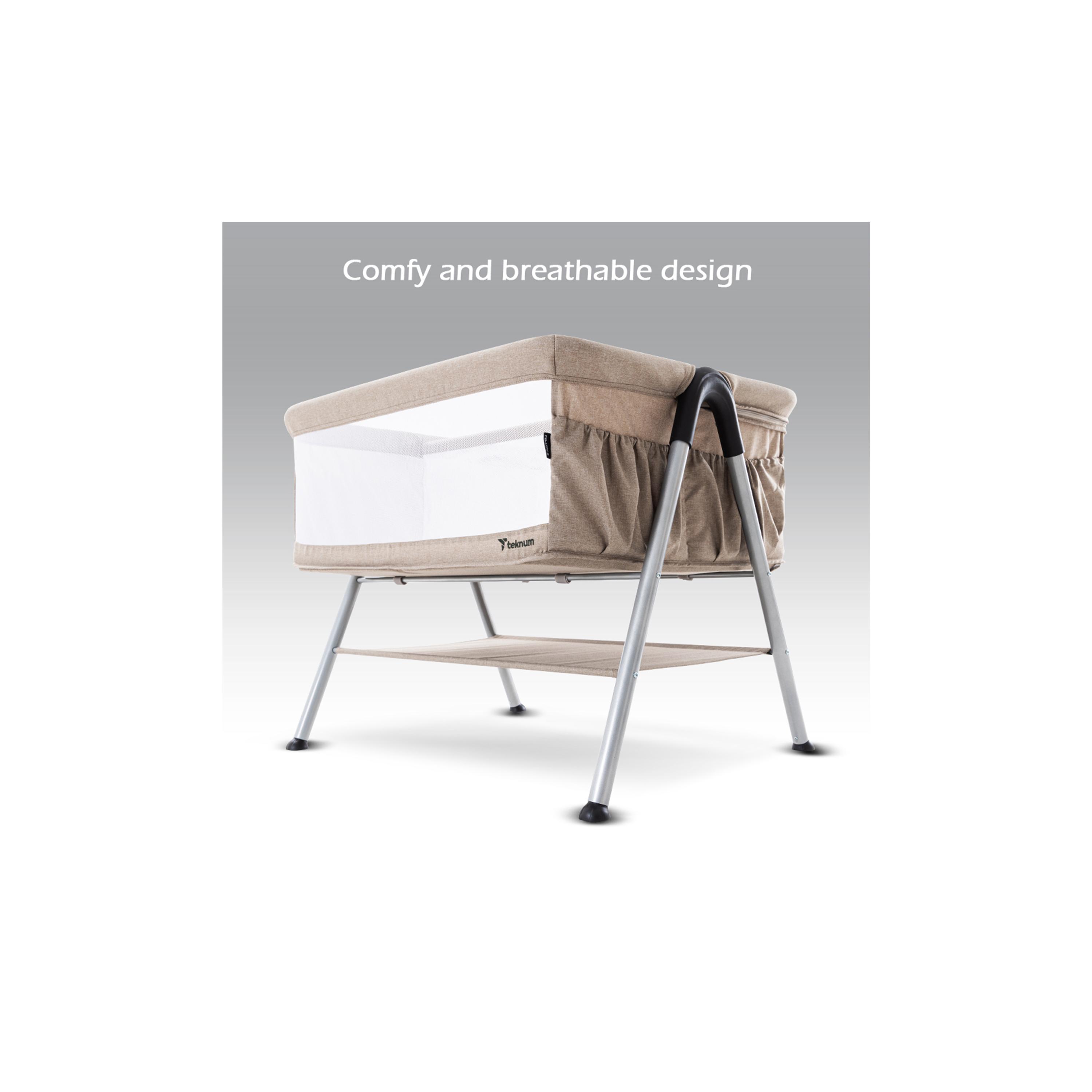 Teknum Fellow 2 Twin Bedside Crib Bassinet-baby-nursery-furniture-cribsandbeds-bassinets-image-9