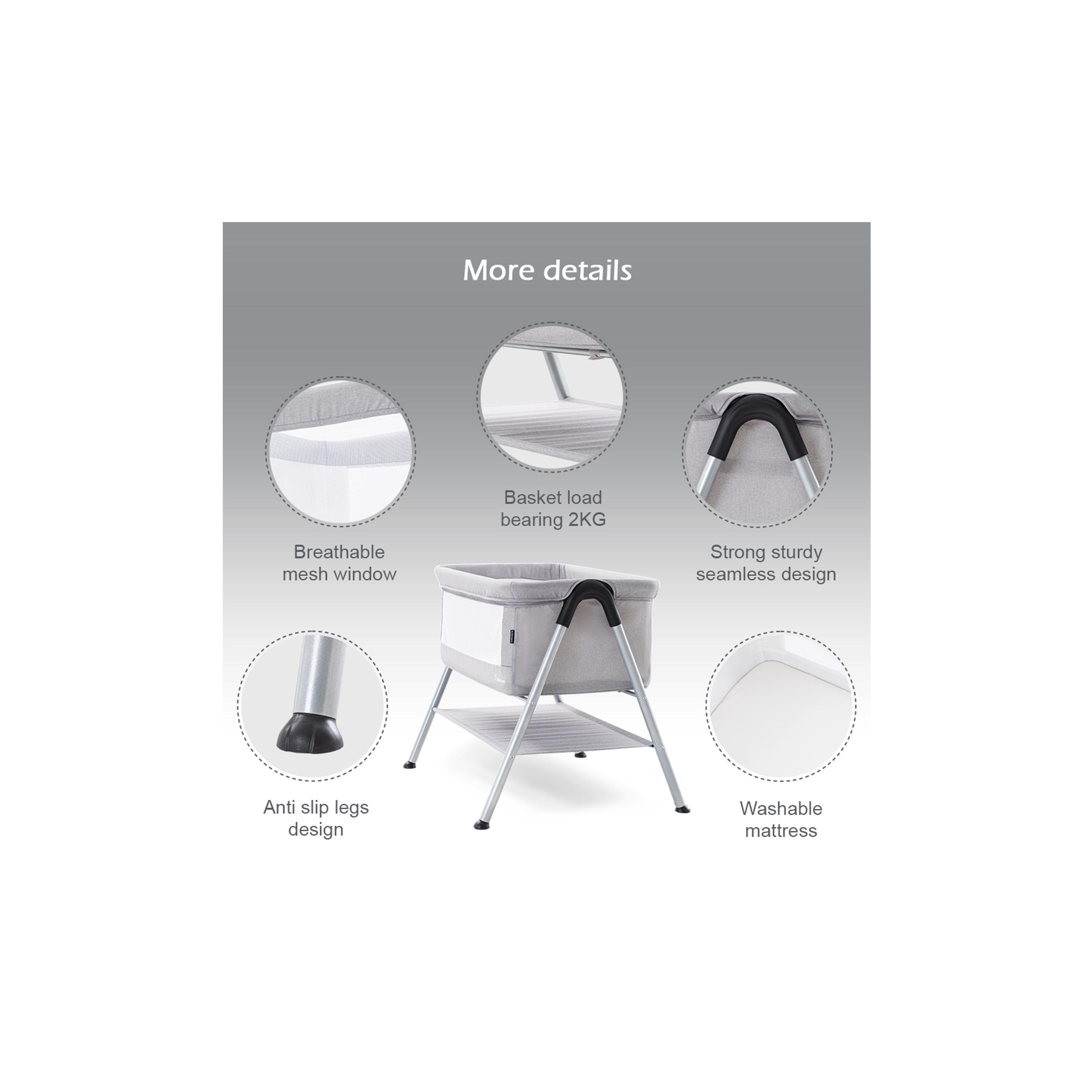 Teknum Sleepzen 2 Bedside Crib Bassinet-baby-nursery-furniture-cribsandbeds-bassinets-image-5