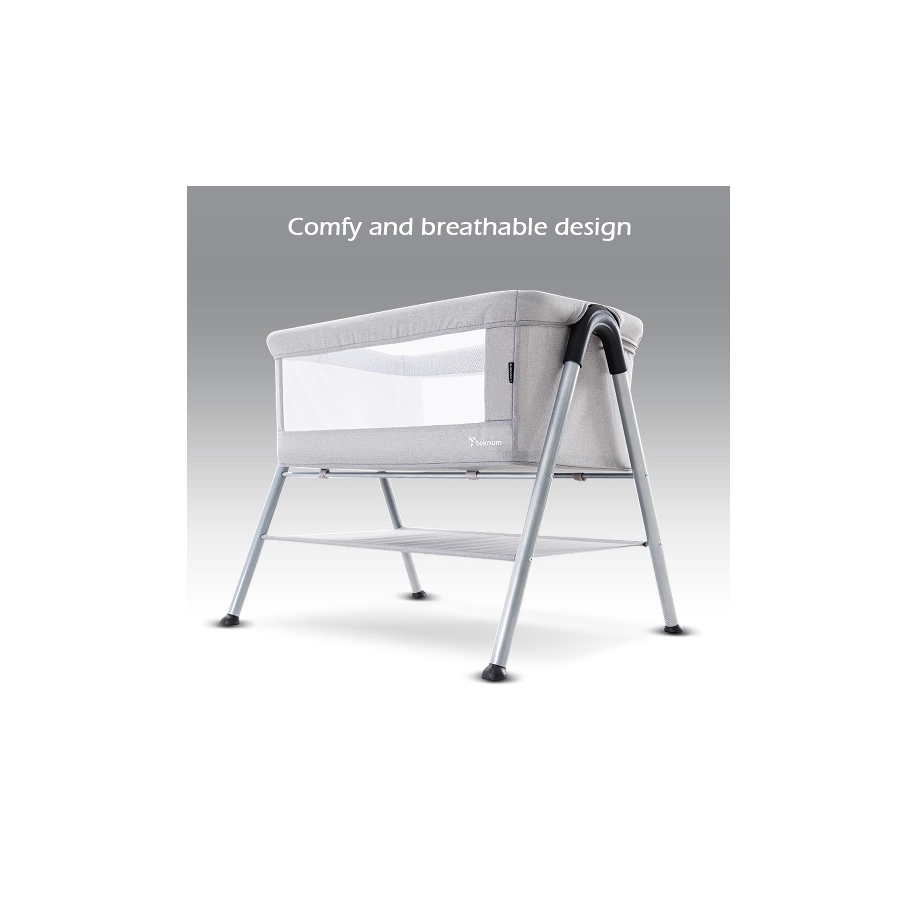 Teknum Sleepzen 2 Bedside Crib Bassinet-baby-nursery-furniture-cribsandbeds-bassinets-image-7