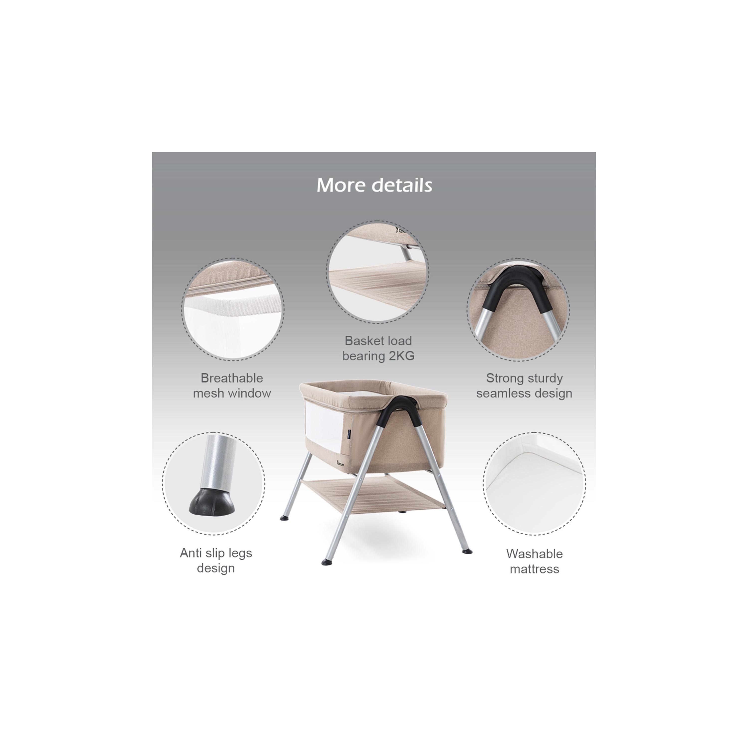 Teknum Sleepzen 2 Bedside Crib Bassinet-baby-nursery-furniture-cribsandbeds-bassinets-image-5