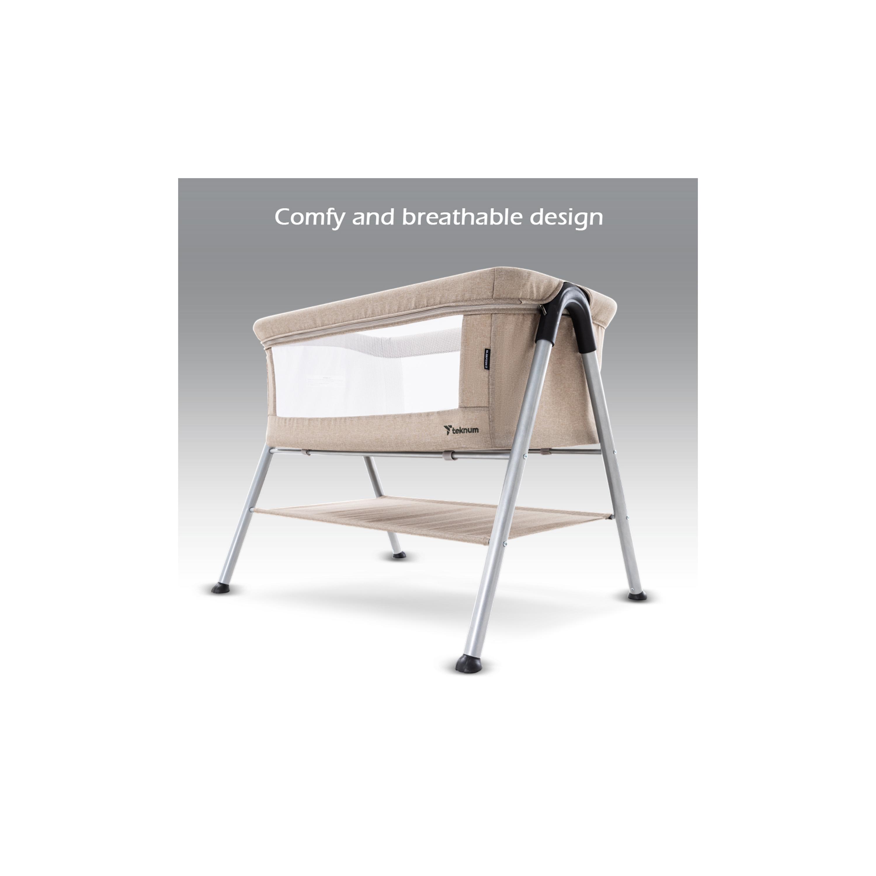 Teknum Sleepzen 2 Bedside Crib Bassinet-baby-nursery-furniture-cribsandbeds-bassinets-image-8