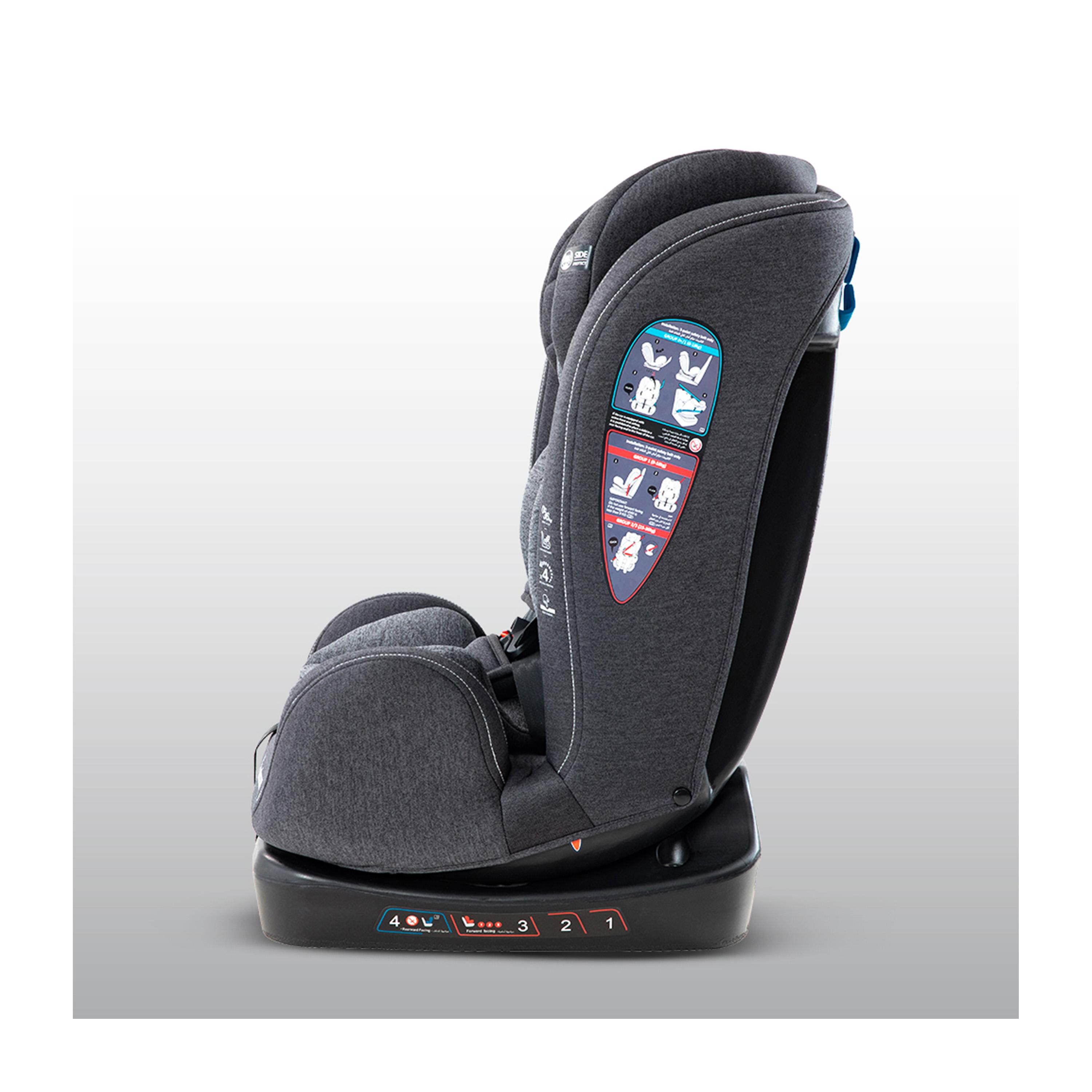 Teknum Evolve 2 Car Seat 0-12yrs - Dark Grey-baby-gear-carseats-image-3
