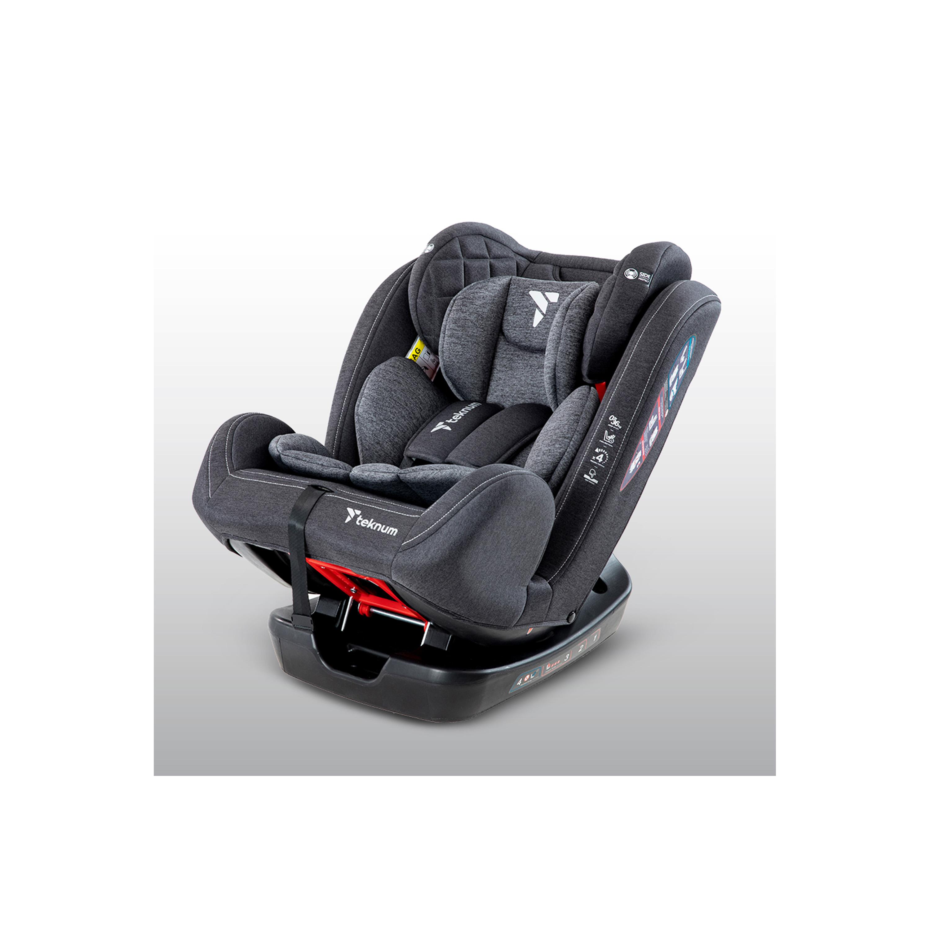 Teknum Evolve 2 Car Seat 0-12yrs - Dark Grey-baby-gear-carseats-image-4
