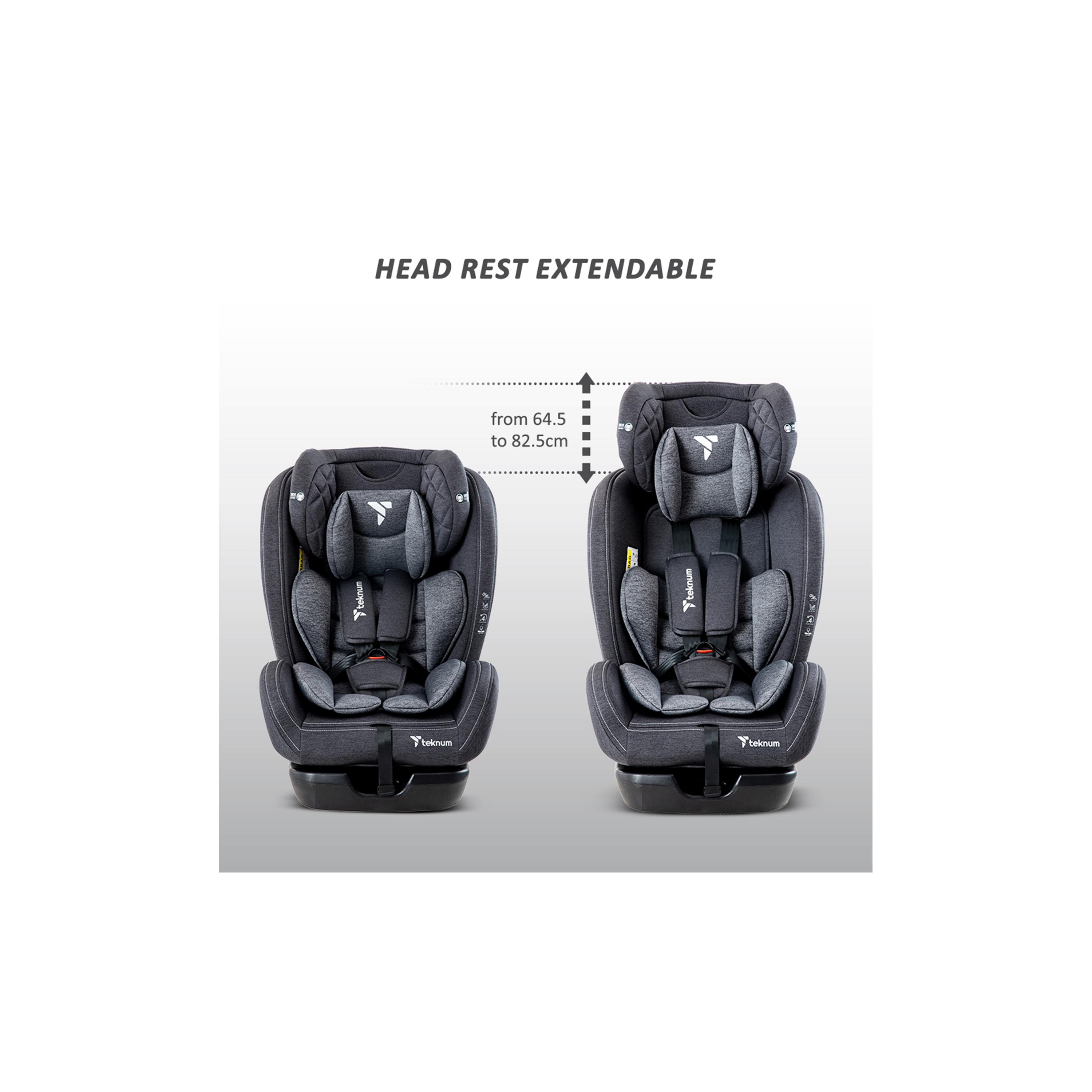 Teknum Evolve 2 Car Seat 0-12yrs - Dark Grey-baby-gear-carseats-image-8