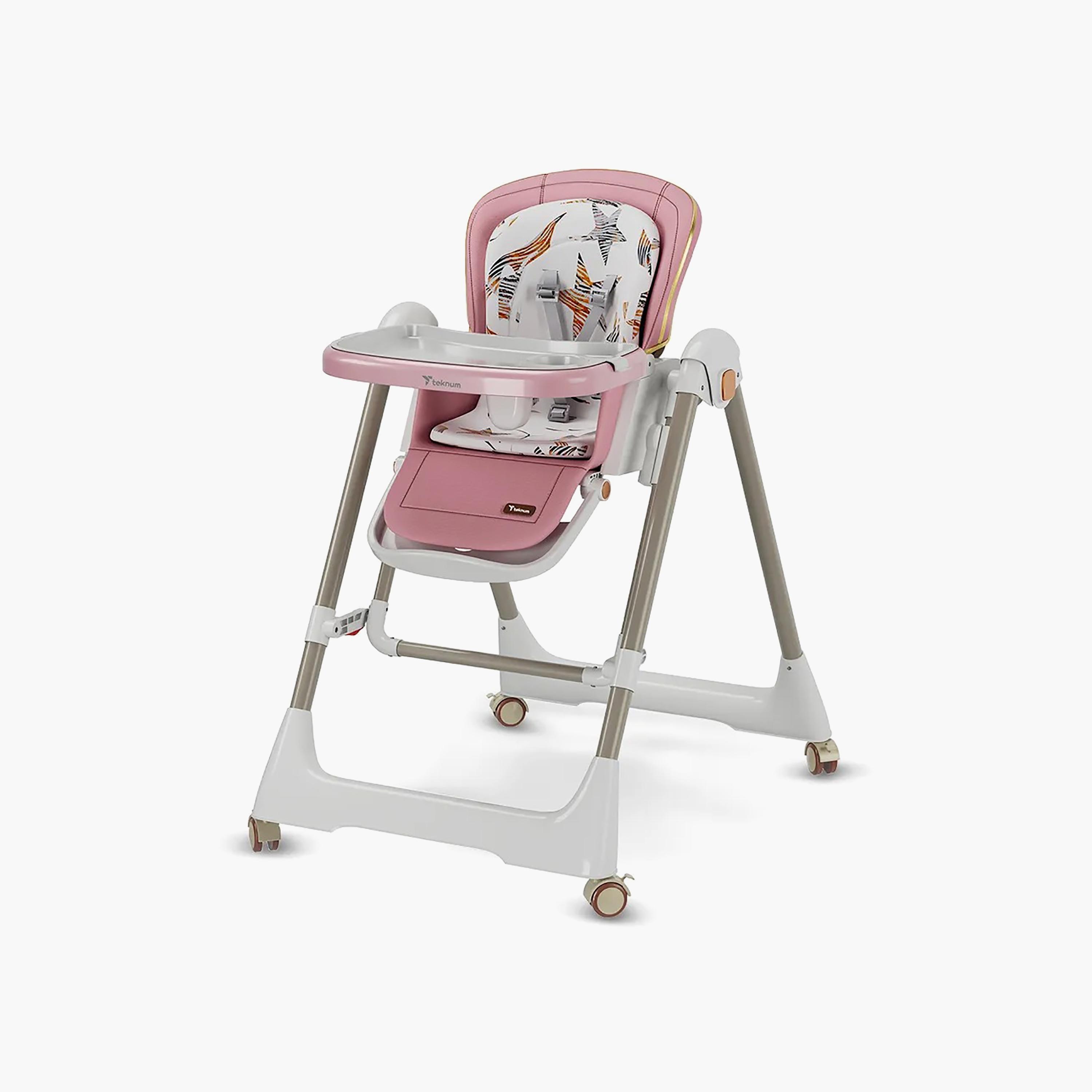 Teknum 5-IN-1 Convertible Swing & High Chair with Lockable Wheels-baby-feeding-highchairsandboosters-image-1