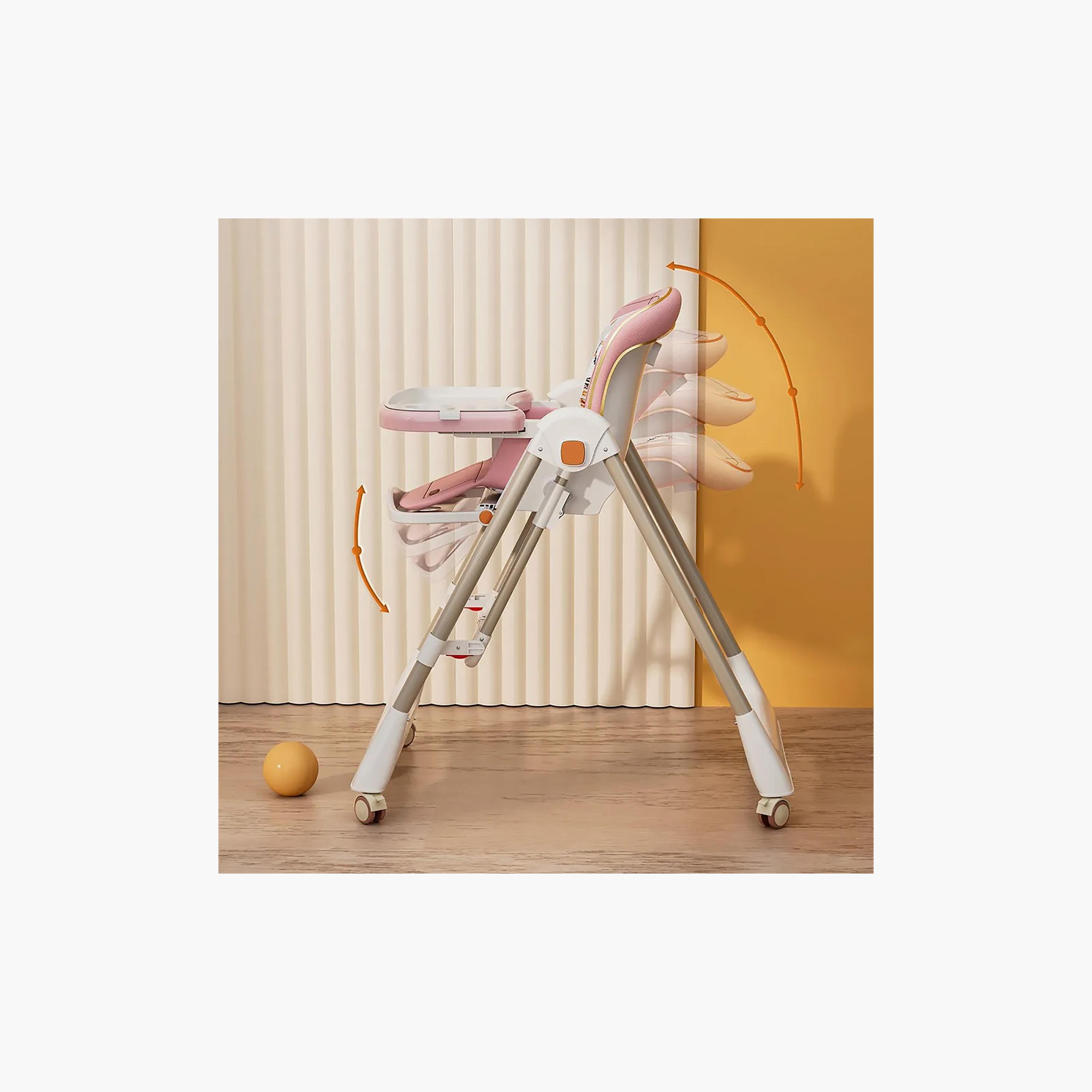 Teknum 5-IN-1 Convertible Swing & High Chair with Lockable Wheels-baby-feeding-highchairsandboosters-image-3