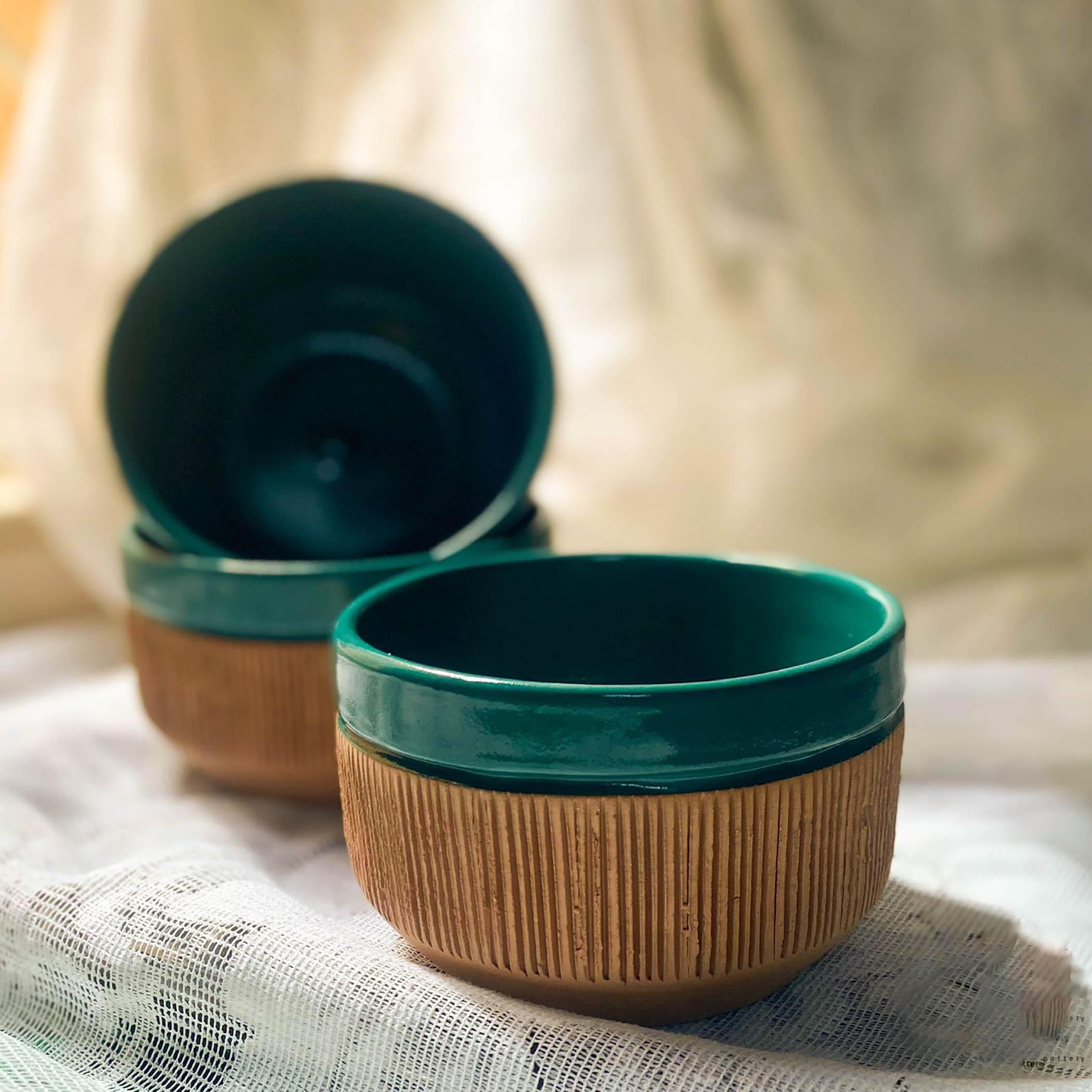 Aiida Design 2-Piece Clay Bowl Set - 14 cm