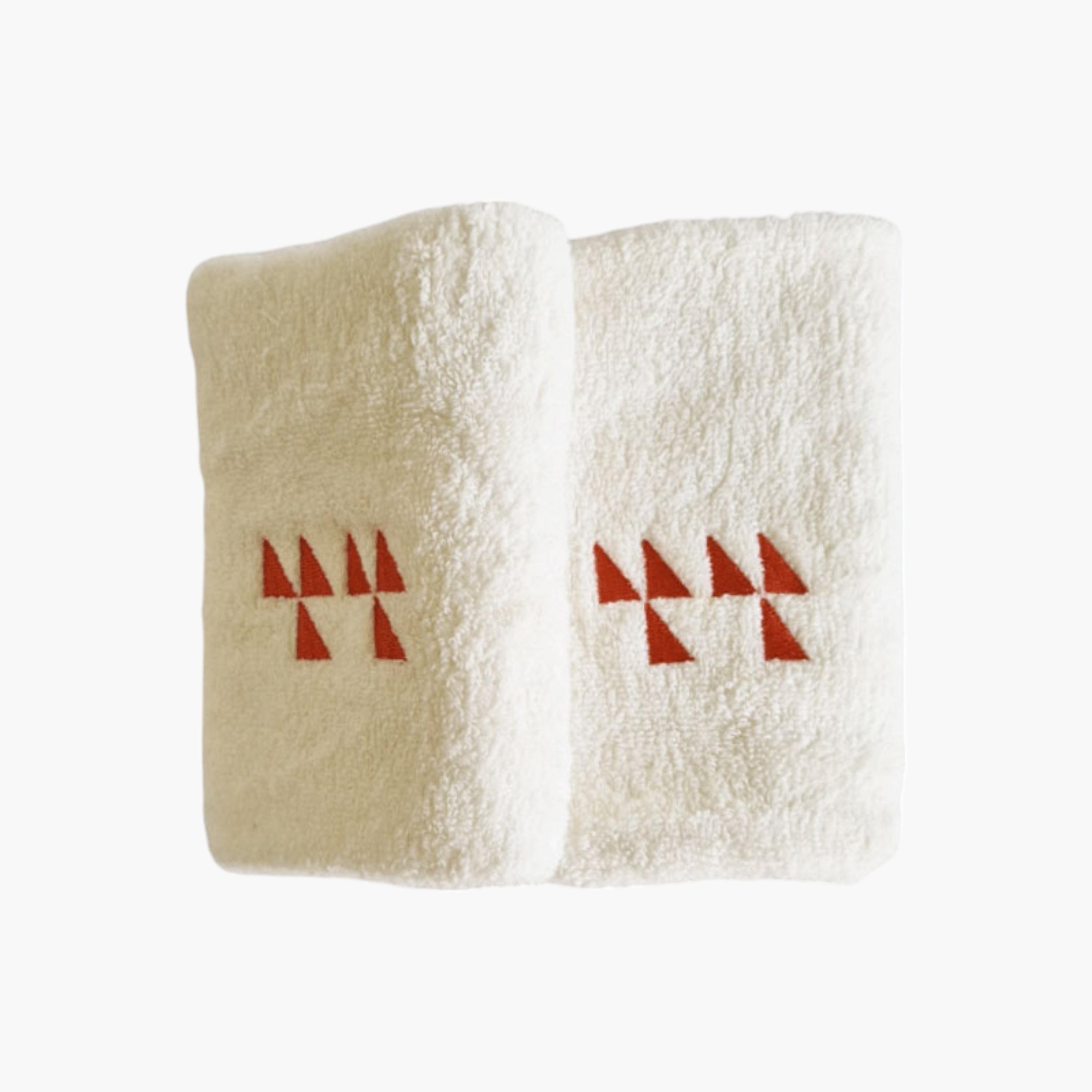 Aiida Design 2-Piece 500 GSM Egyptian Cotton Guest Towel Set - 30x50 cm