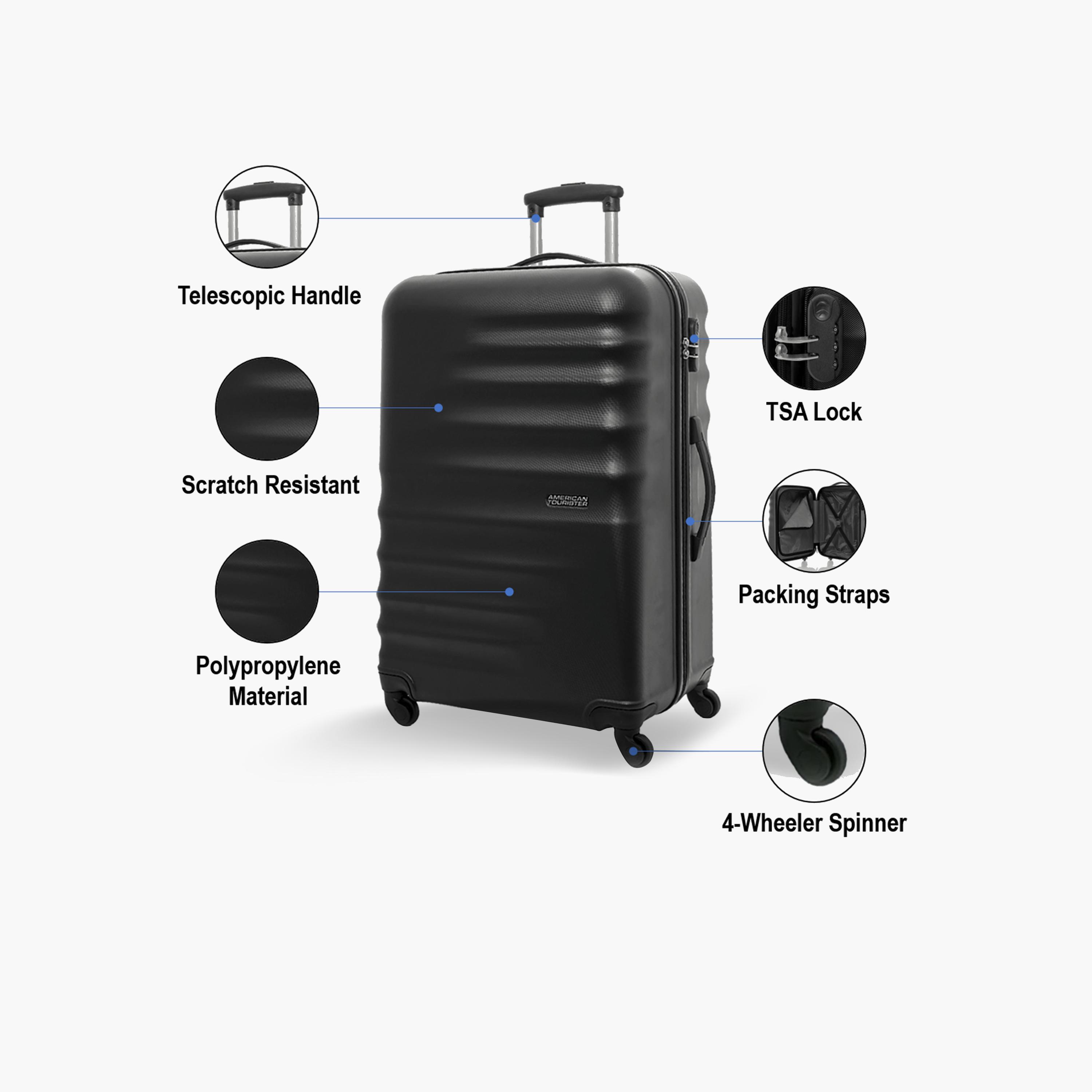 American Tourister Preston 77 CM Large Check-in Polypropylene Hardcase 4-Wheeler Spinner Trolley Bag with TSA Lock-travel-luggagesandbags-luggage-image-3