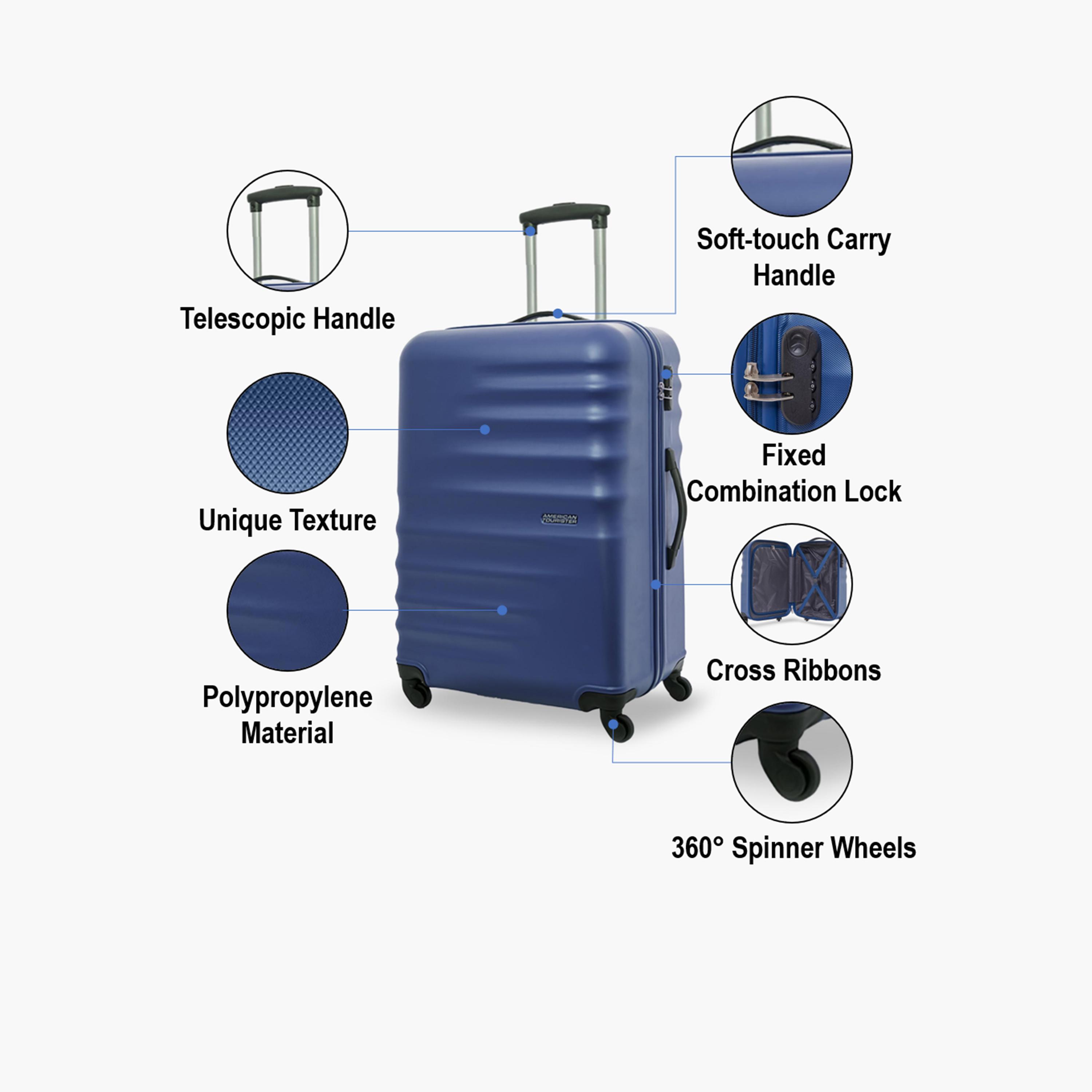 American Tourister 55CM Preston Hardside Spinner Luggage Cabin Trolley with TSA Lock Oxford Blue - AG9 61 001-travel-luggagesandbags-luggage-image-3