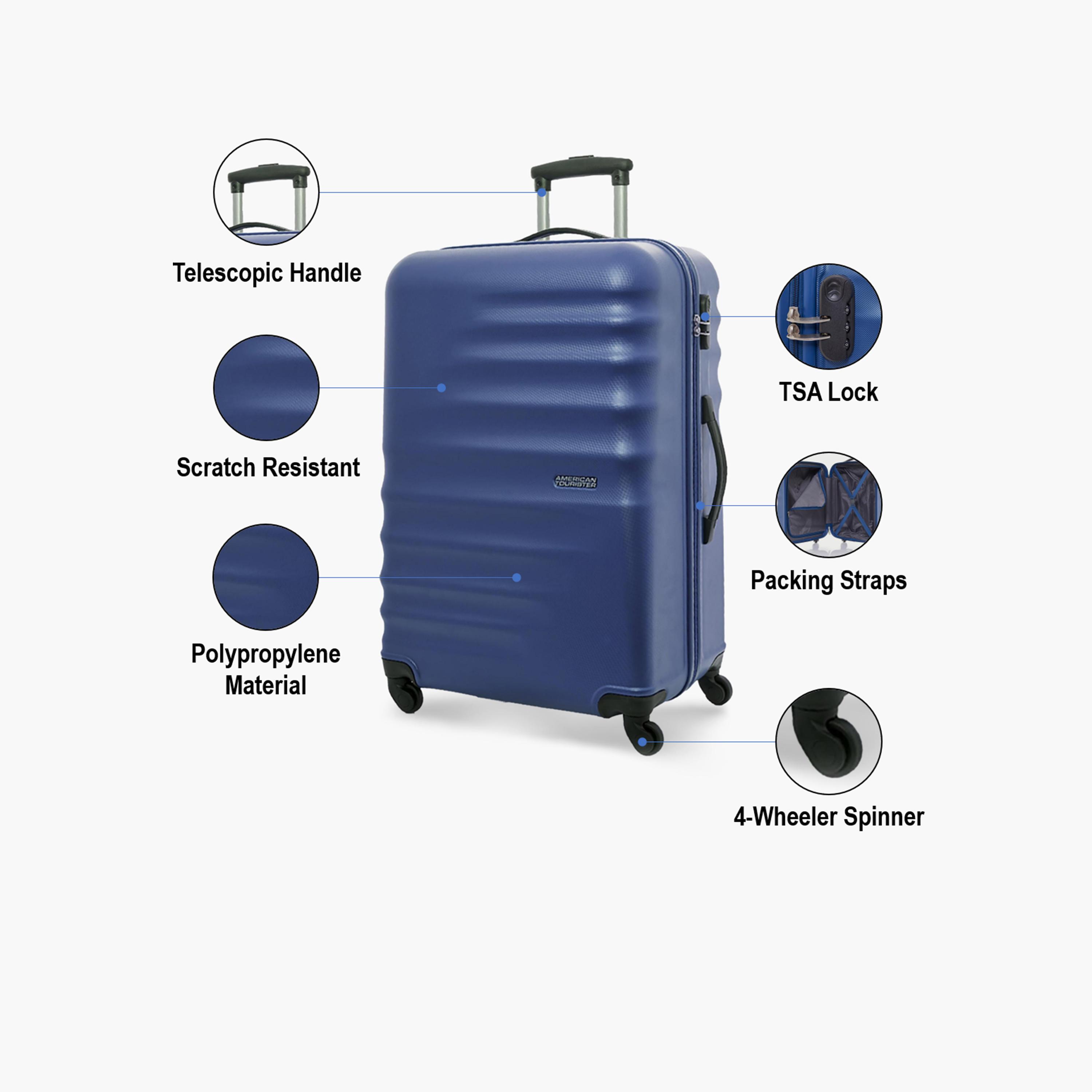 American Tourister Preston 77 CM Large Check-in Polypropylene Hardcase 4-Wheeler Spinner Trolley Bag with TSA Lock-travel-luggagesandbags-luggage-image-3