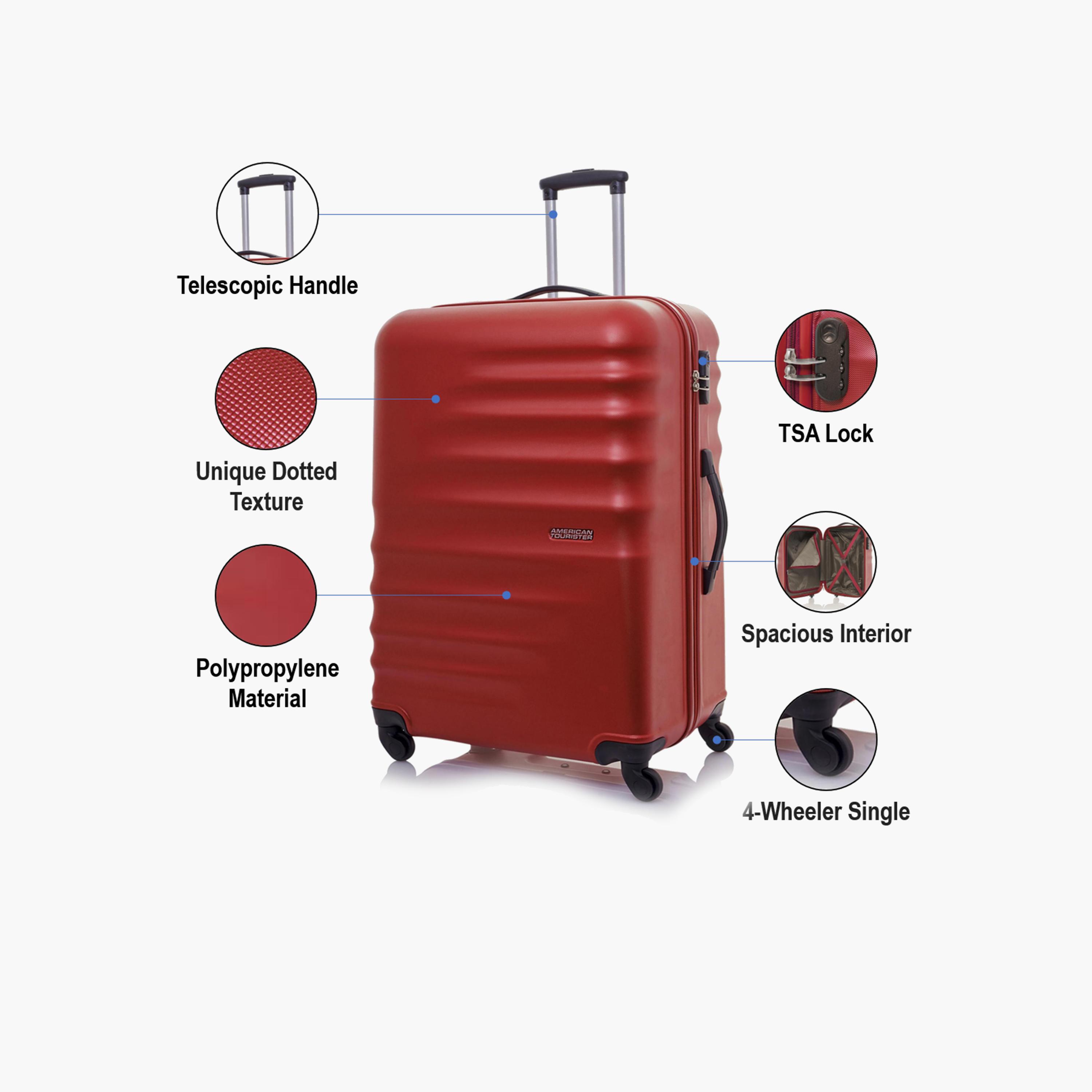 American Tourister Preston 67 CM Medium Check-in Polypropylene Hardcase 4-Wheeler Spinner Trolley Bag with TSA Lock-travel-luggagesandbags-luggage-image-3