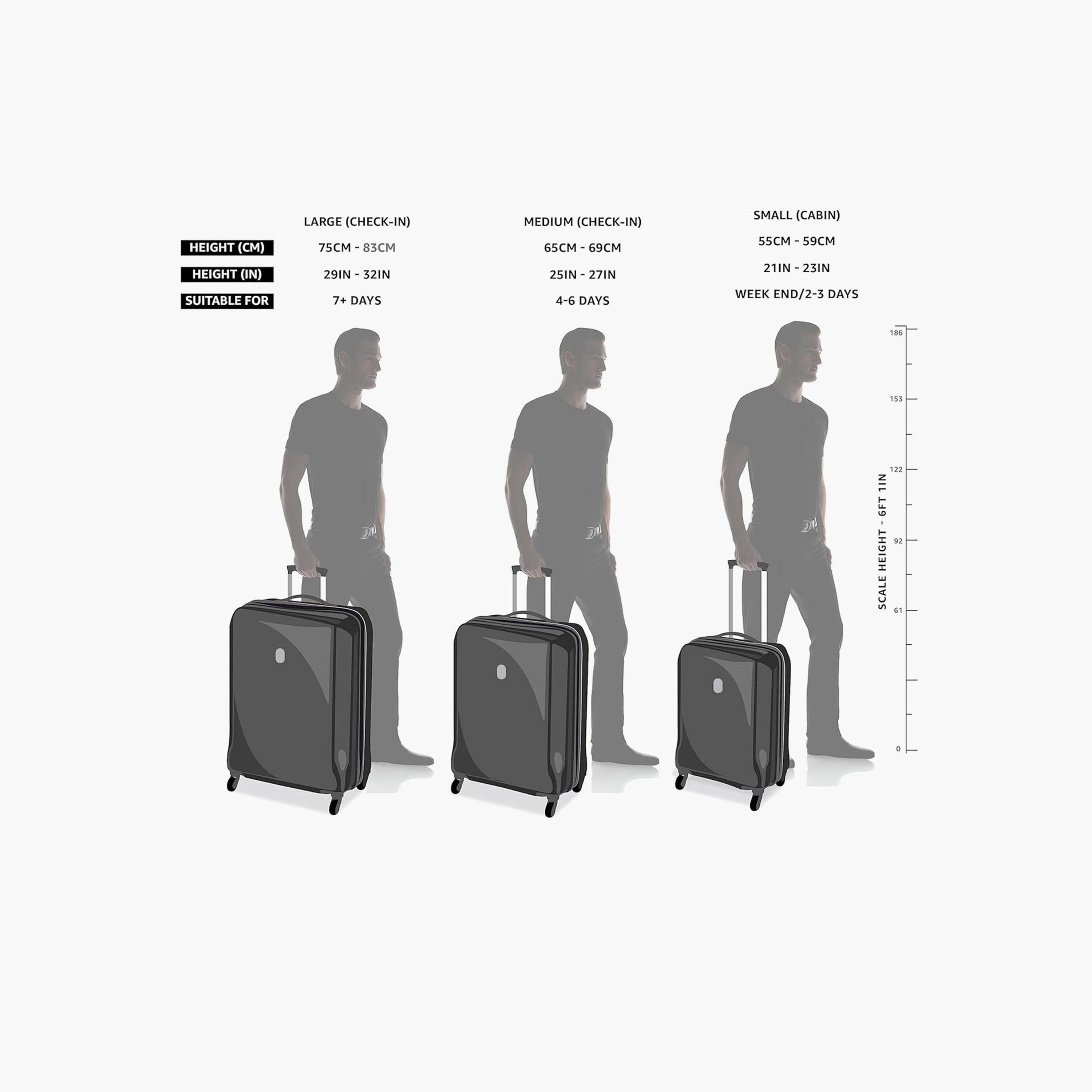 American Tourister Preston (55/67/77 CM) 3-Piece Set Polypropylene Hardcase 4-Wheeler Spinner Suitcases-travel-luggagesandbags-luggage-image-5