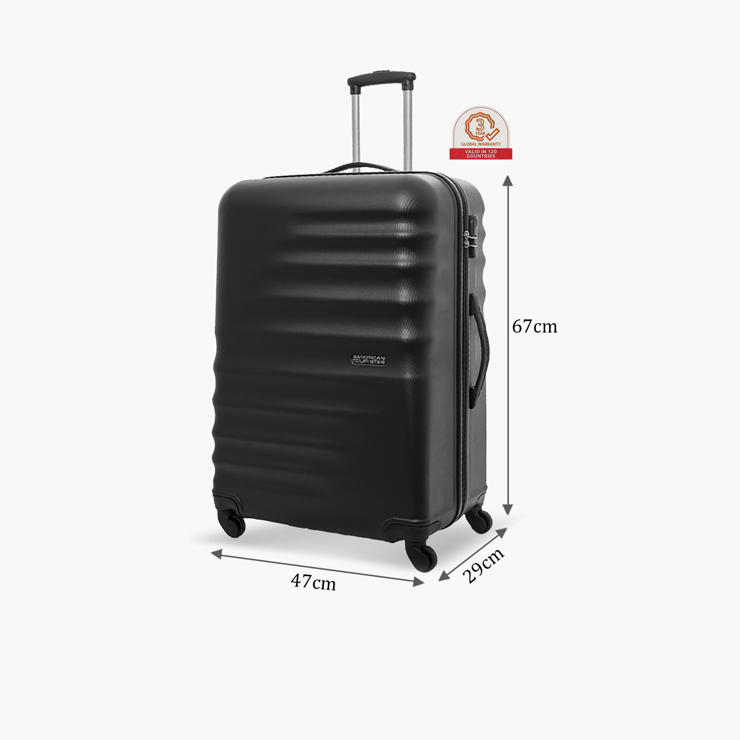 American Tourister 67CM Preston Hardside Spinner Luggage Trolley with TSA Lock Black - AG9 09 002-travel-luggagesandbags-luggage-image-2
