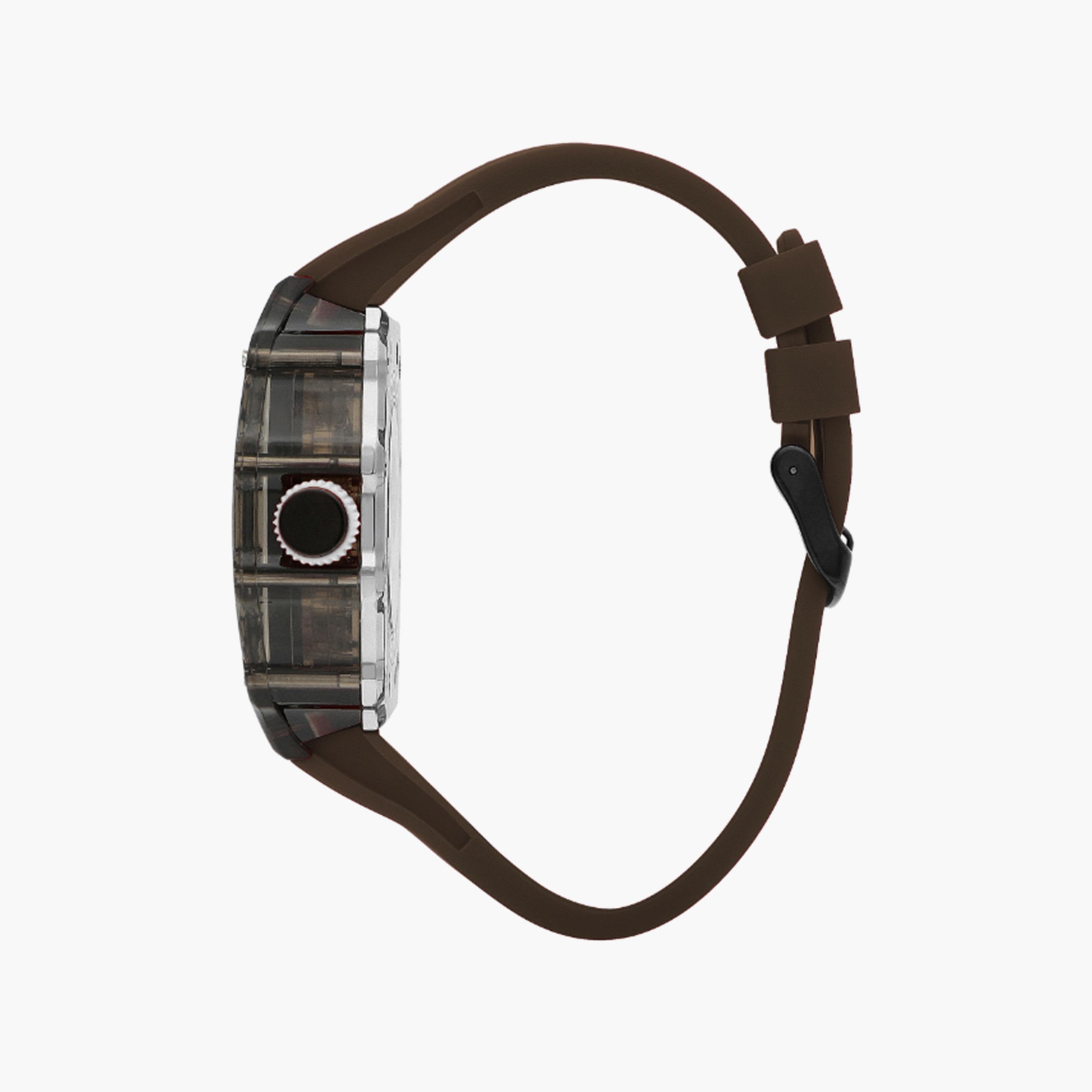 لي كوبر- ساعة  للرجال 45 مم  بسوار سيليكون بني أوتوماتيكية | LC07980.066-men-watchesandjewellery-watches-image-2