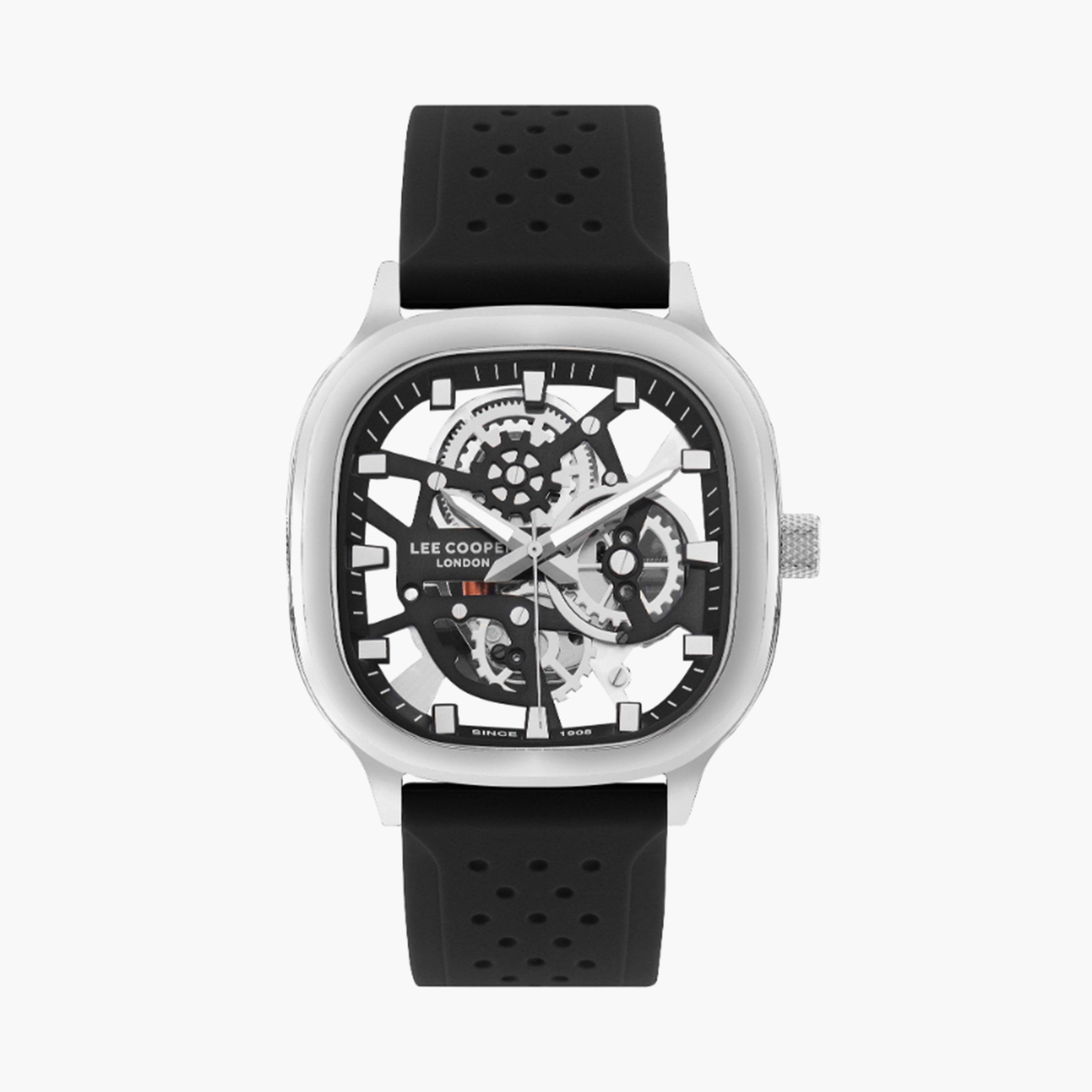 لي كوبر- ساعة  للرجال 44 مم  تناظرية بسوار سيليكون أسود | LC07973.351-men-watchesandjewellery-watches-image-1