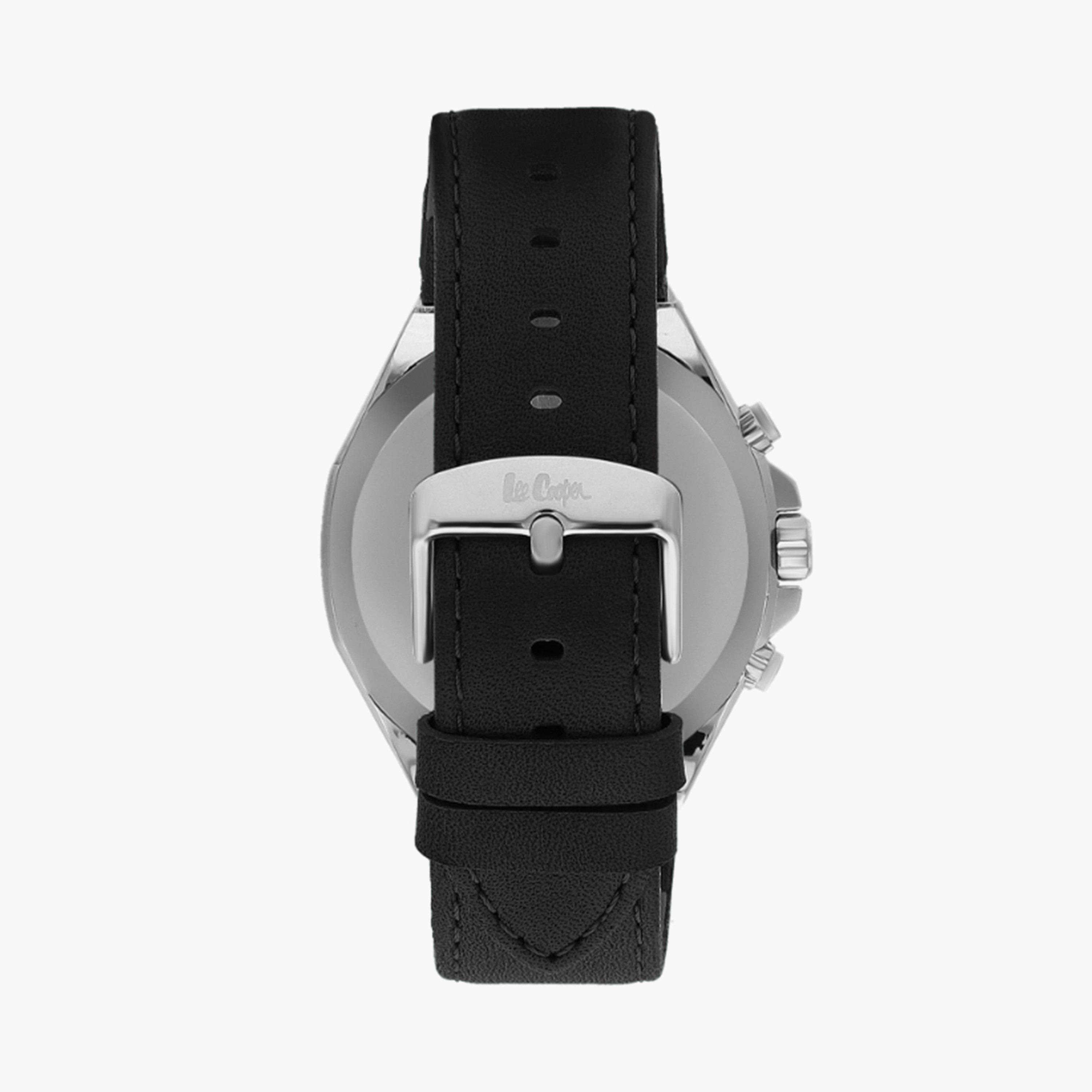 لي كوبر- ساعة  للرجال 46 مم  من الجلد الأسود كرونوغراف | LC07983.351-men-watchesandjewellery-watches-image-3