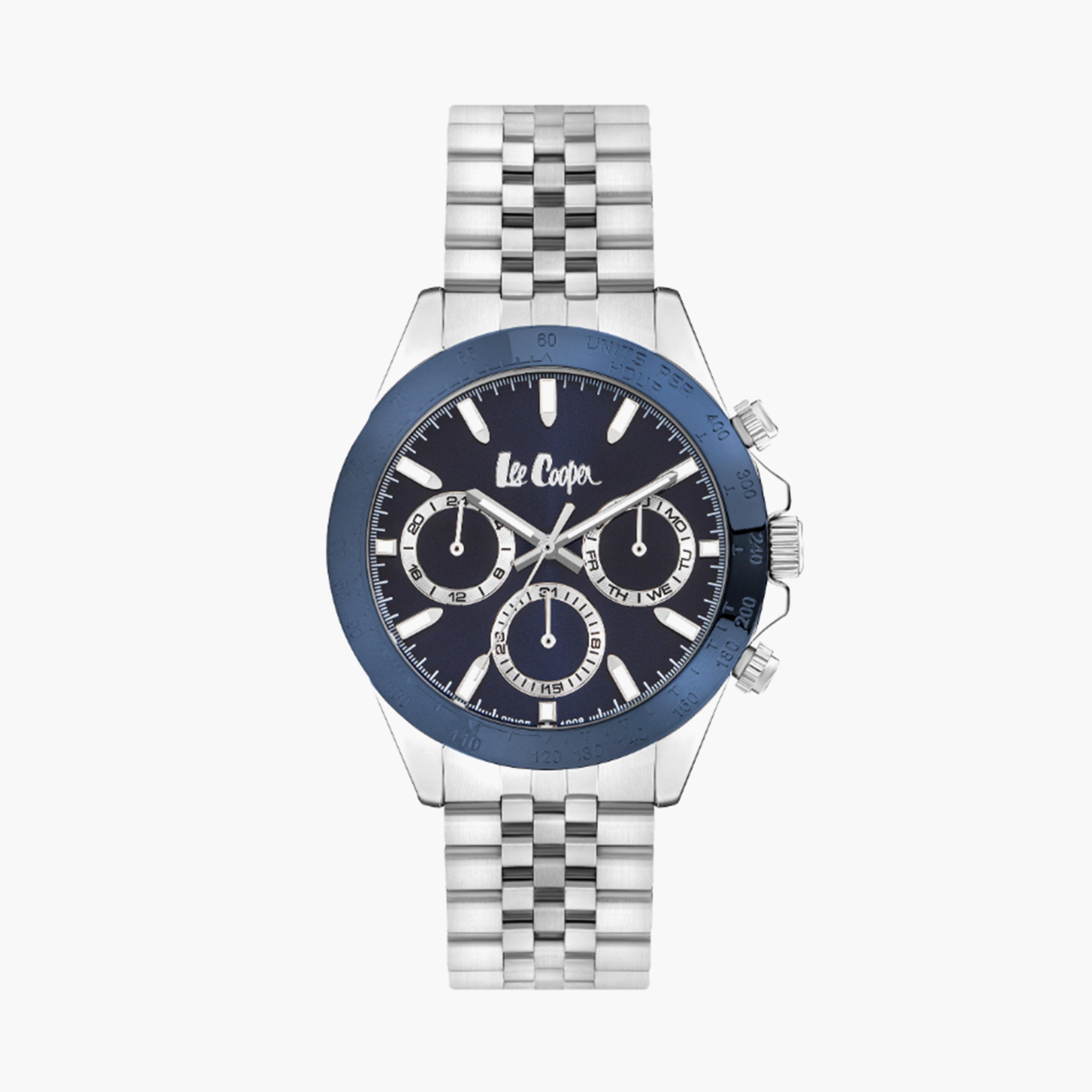 لي كوبر- ساعة  للرجال 43 مم  فضية كرونوغراف معدنية | LC07963.390-men-watchesandjewellery-watches-image-1