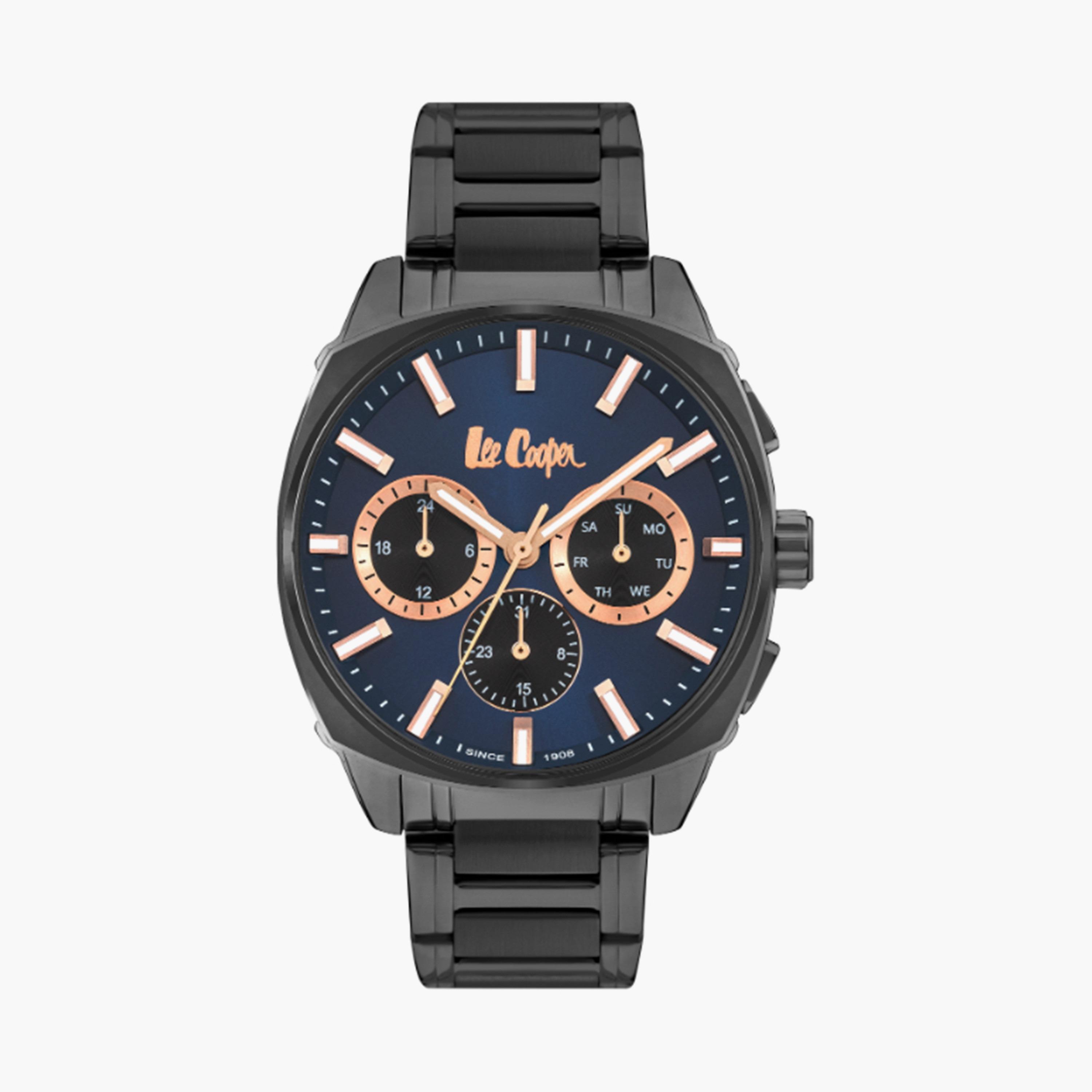 لي كوبر- ساعة  للرجال 44 مم  رمادية كرونوغراف معدنية | LC07925.090-men-watchesandjewellery-watches-image-1
