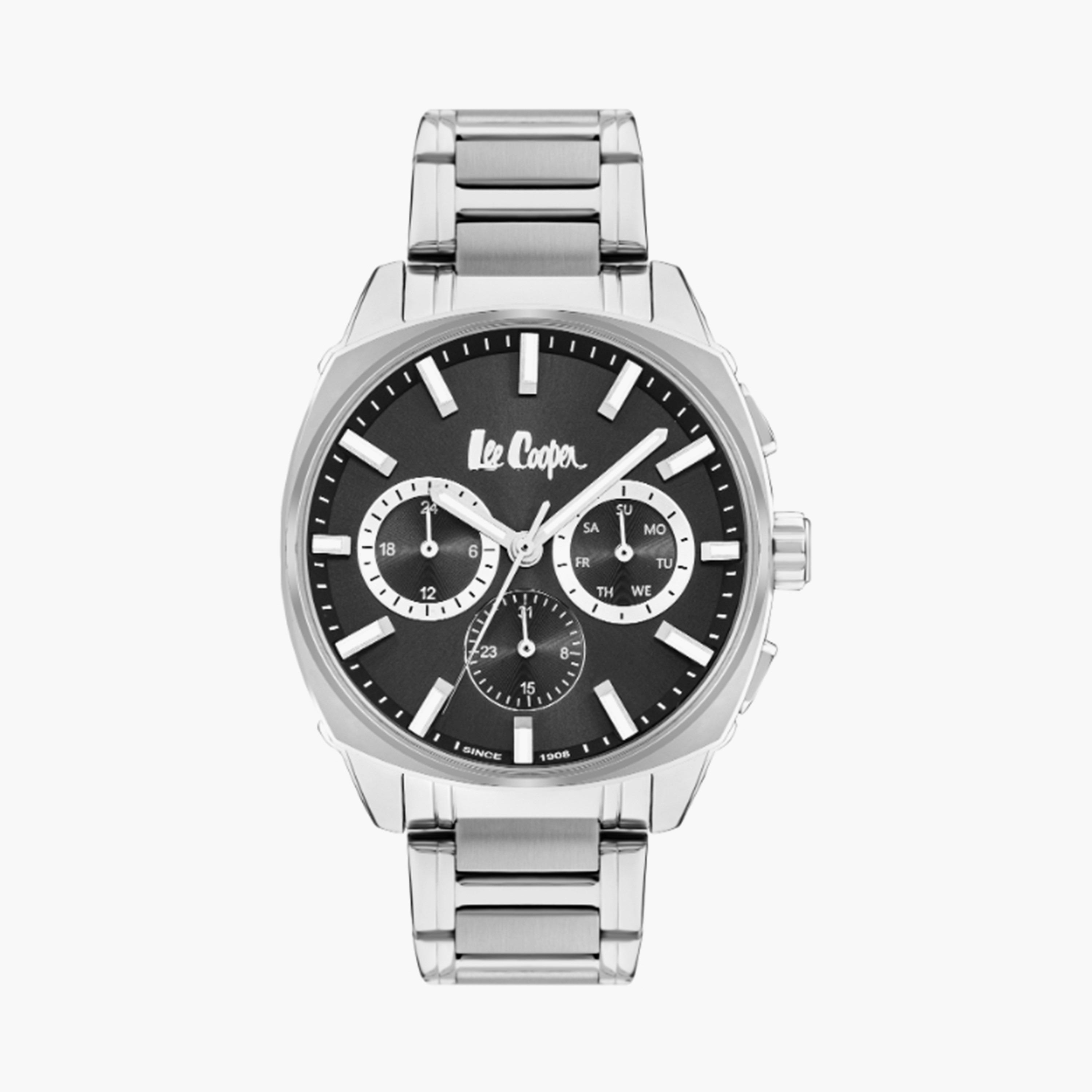 لي كوبر- ساعة  للرجال 44 مم  فضية كرونوغراف معدنية | LC07925.350-men-watchesandjewellery-watches-image-1