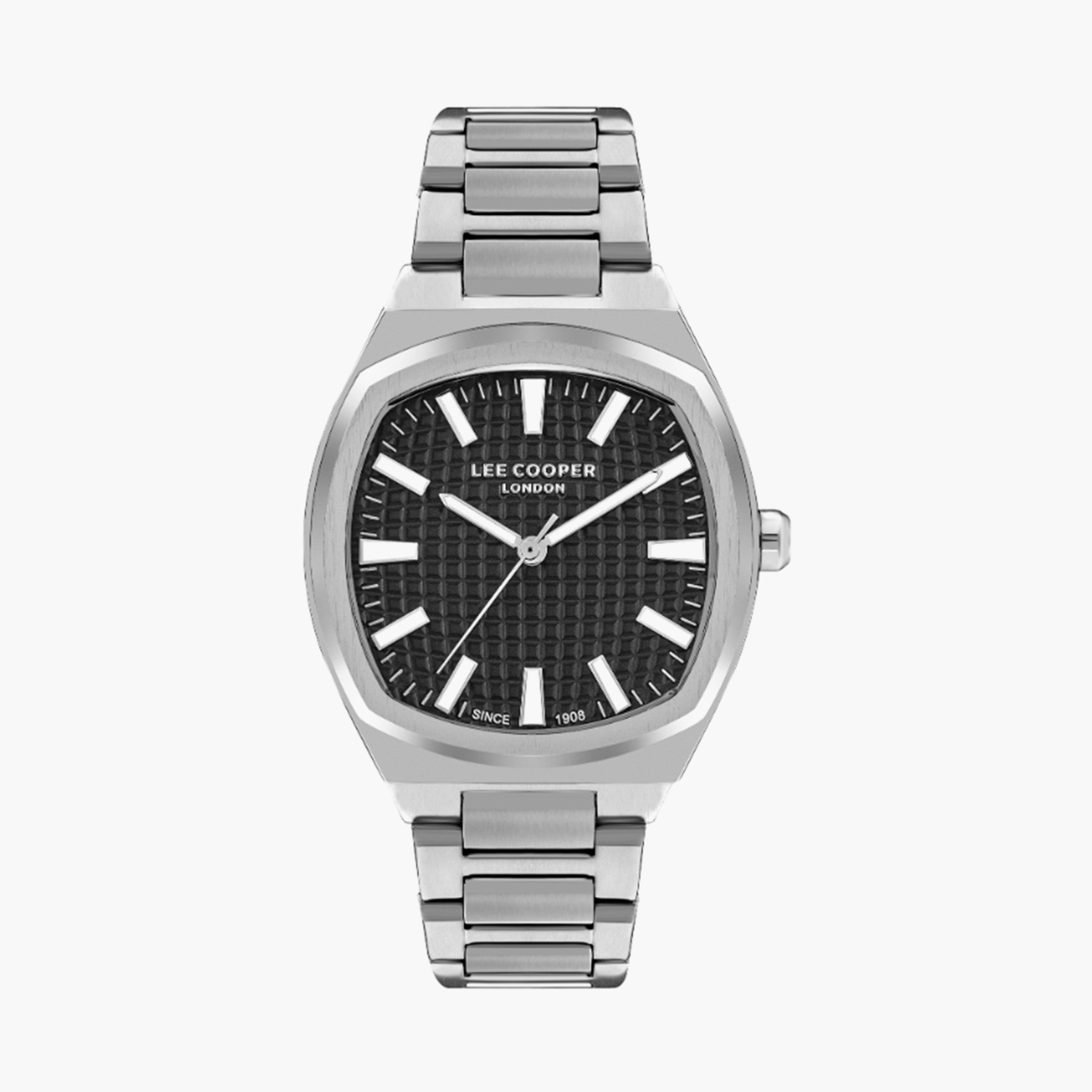 لي كوبر- ساعة  للرجال 42 مم  فضية تناظرية معدنية | LC07984.350-men-watchesandjewellery-watches-image-1