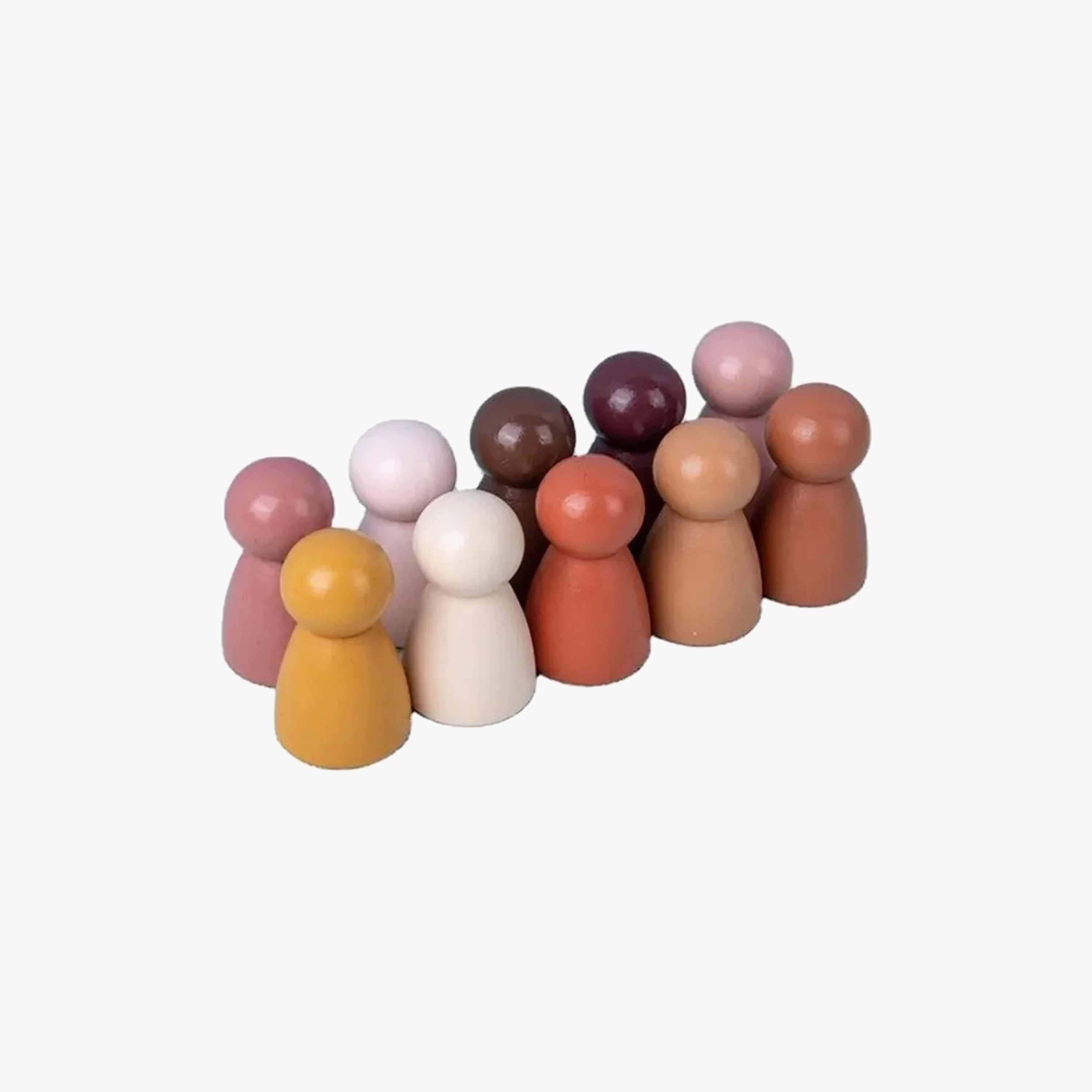 Woody Buddy 10-Piece Peg Dolls, Multicolour-toys-dollsandplaysets-dolls-image-1