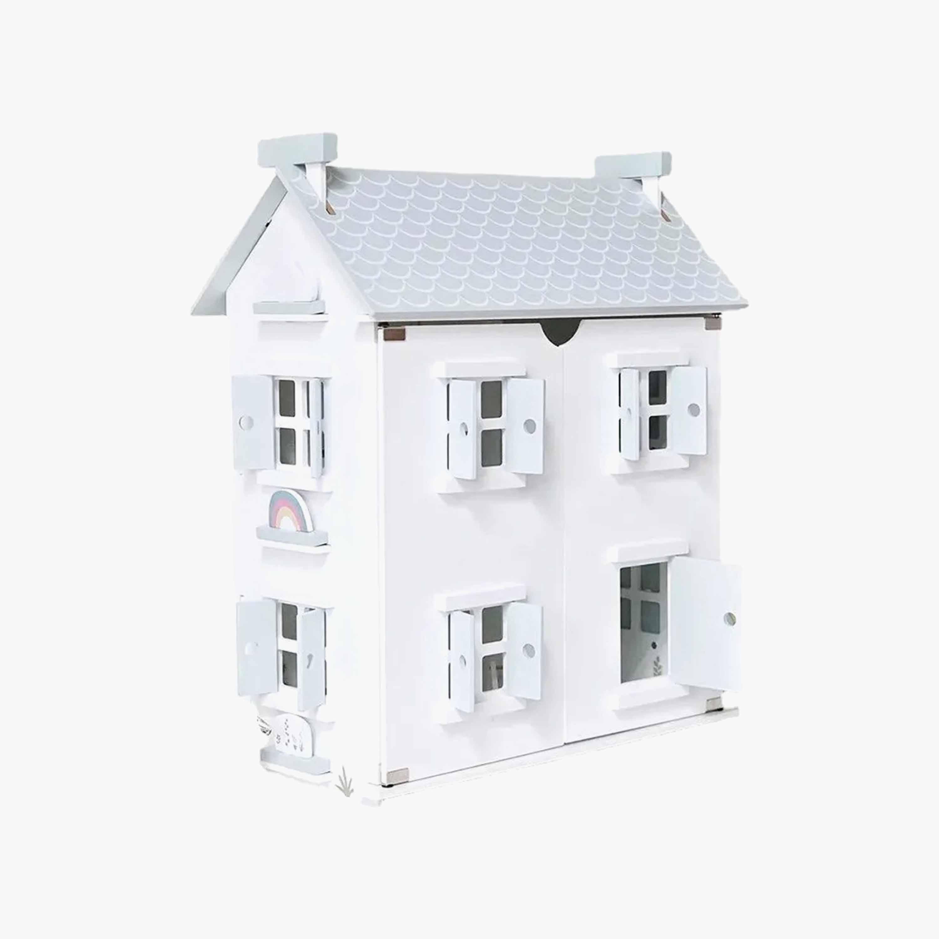 Woody Buddy Doll House Set, White-toys-dollsandplaysets-dollhouses-image-1