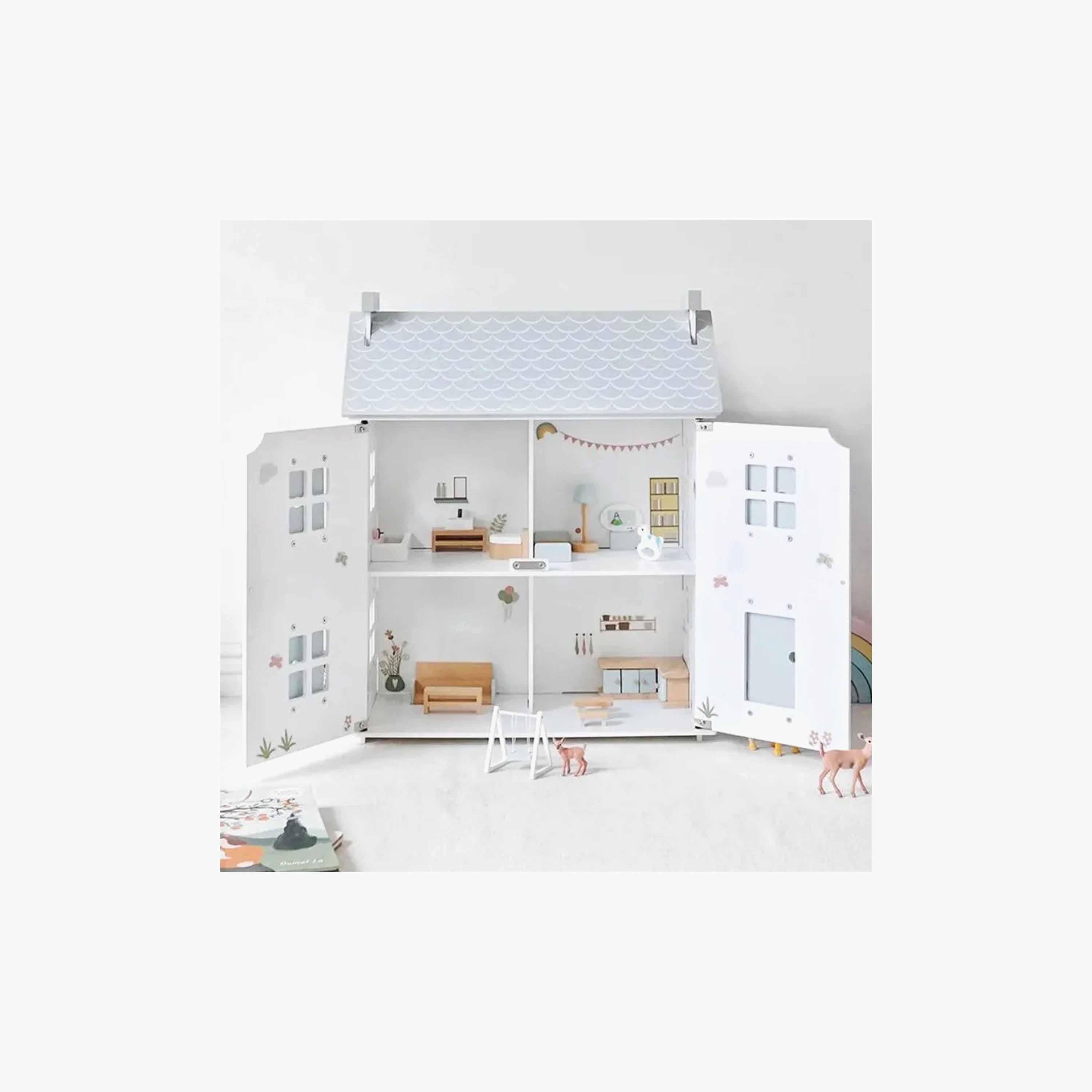 Woody Buddy Doll House Set, White-toys-dollsandplaysets-dollhouses-image-2