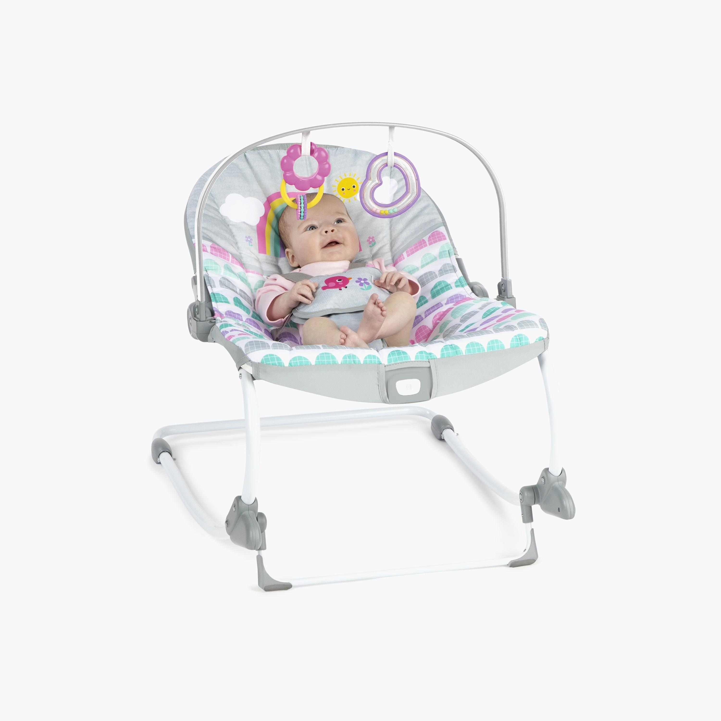 Bright Starts Rosy Rainbow Rocker with Vibrations-baby-infantactivity-rockers-image-2