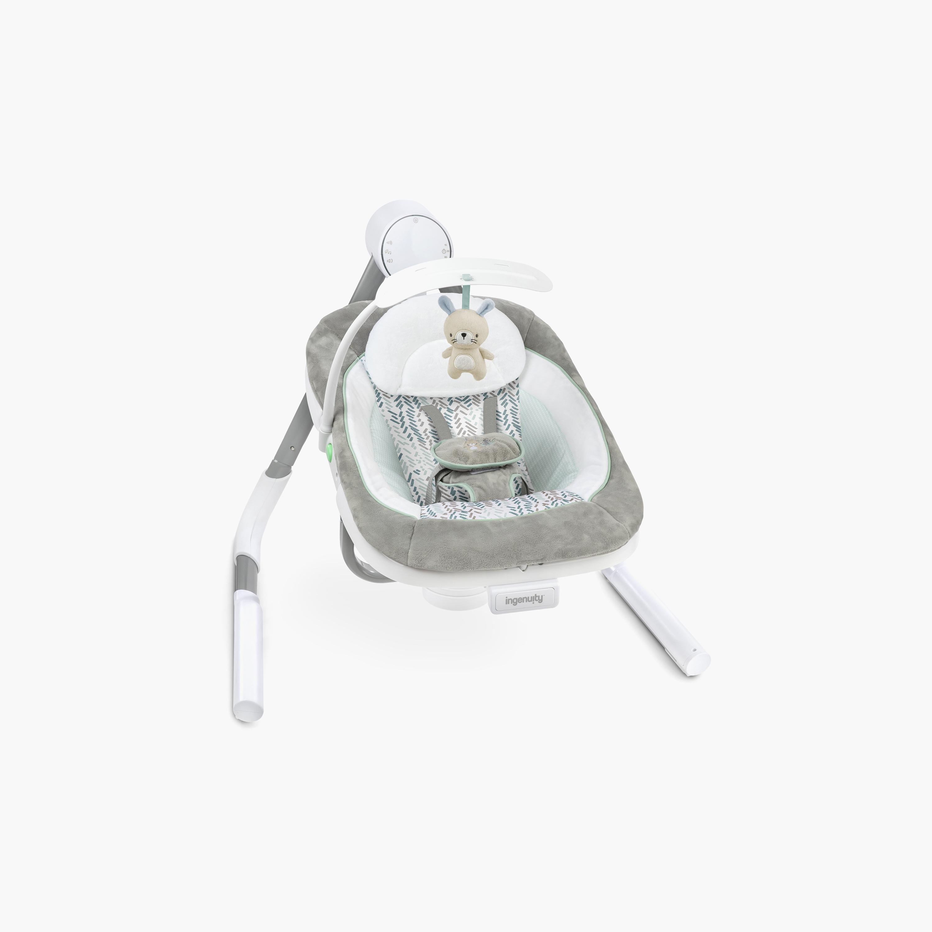 Ingenuity AnyWay Sway Dual-Direction Portable Swing - Spruce-baby-infantactivity-swings-image-1