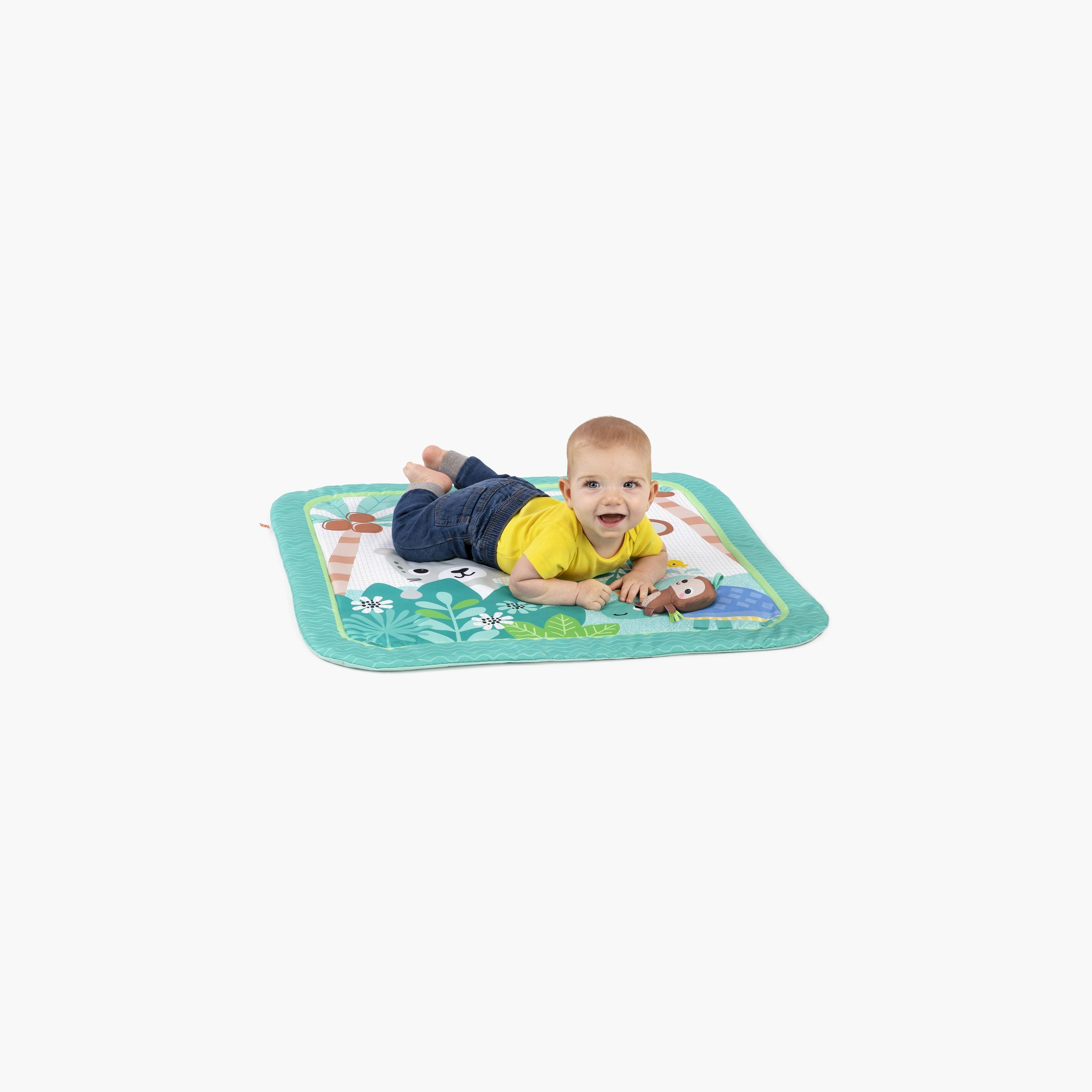 Bright Starts Palm Party Activity Gym Washable Play Mat with Toys-baby-infantactivity-playgyms-image-4