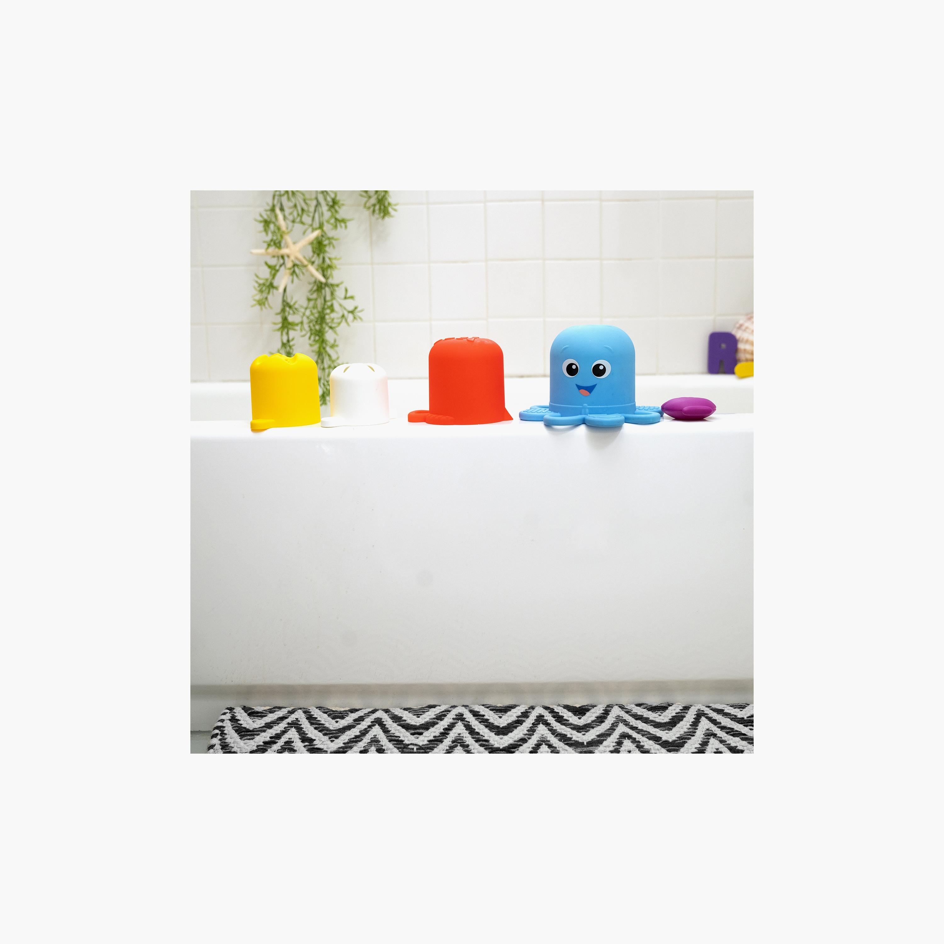 Baby Einstein 5-Piece Opus’s Stack & Stream Sensory Stacking Cup Bath Toys-toys-babyandtoddlertoys-bathtoys-image-5