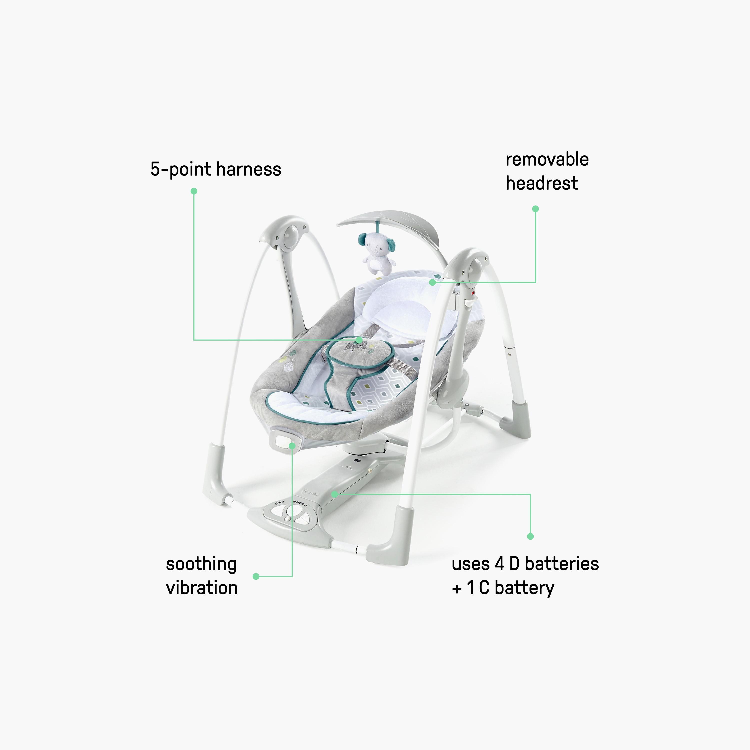 Ingenuity ConvertMe 2-In-1 Compact Portable Swing - Nash-baby-infantactivity-swings-image-4