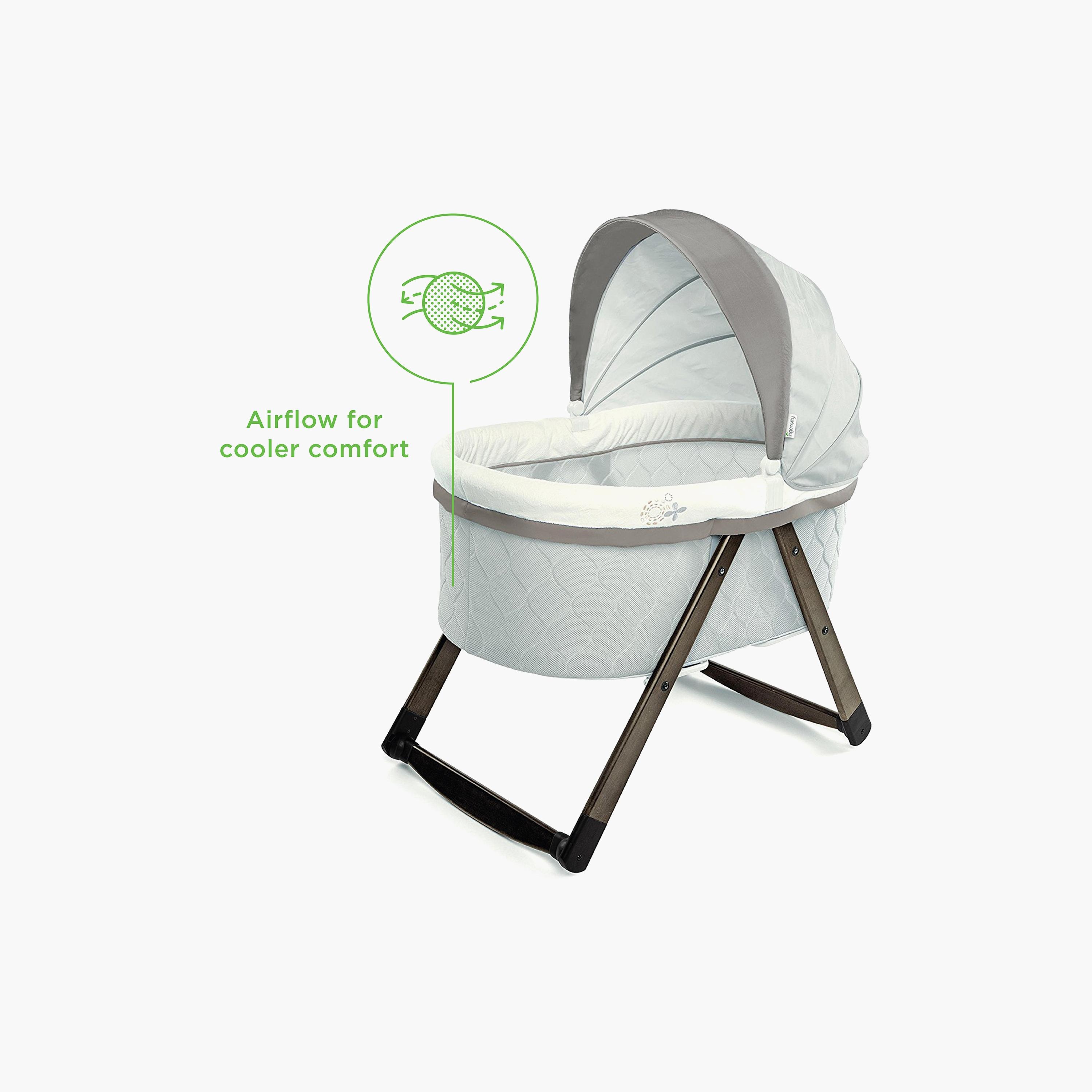 Buy Ingenuity Foldaway Rocking Wood Bassinet Carrington Online Babyshop UAE