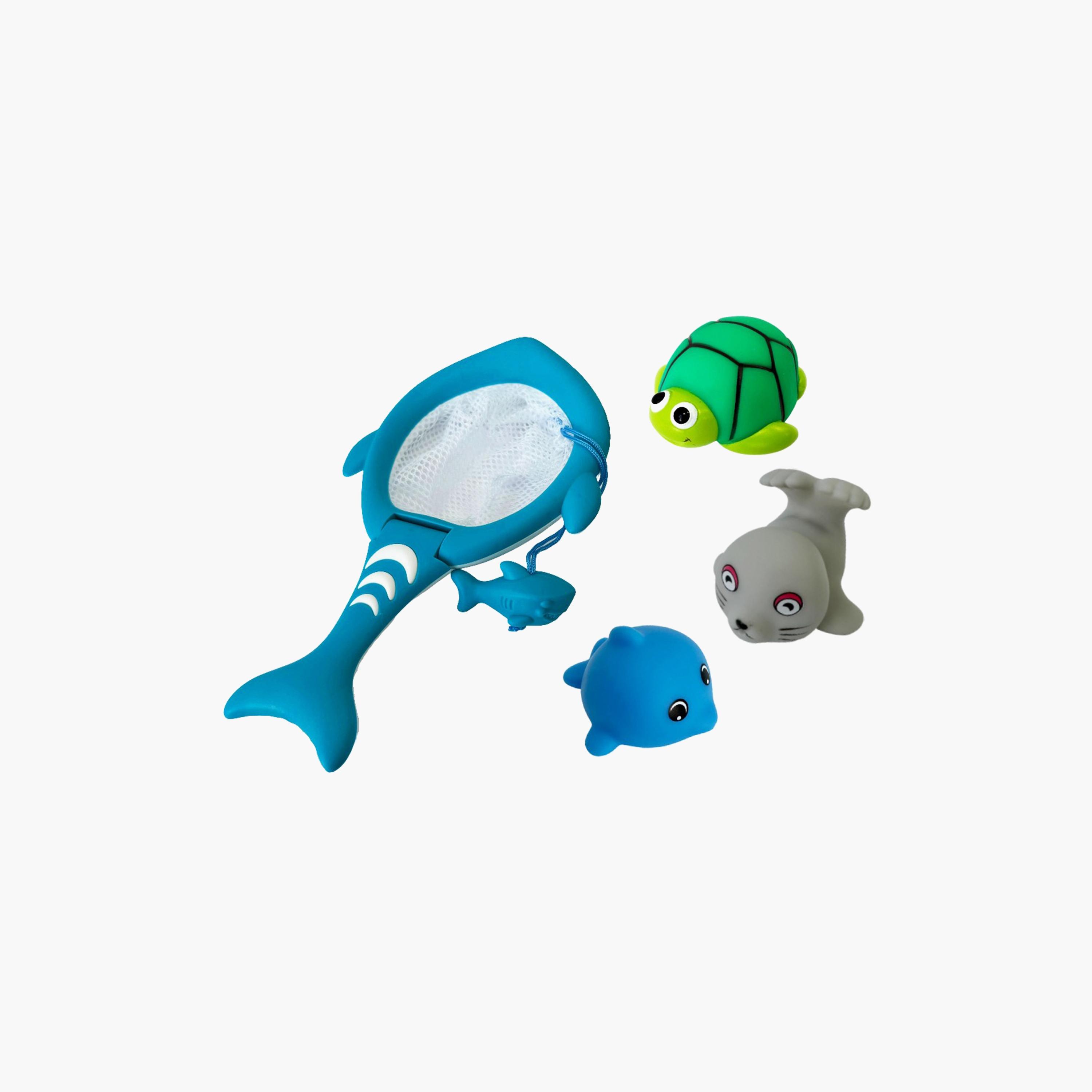 Generic Shark Bath Hoop with 3-Piece Light Up Sea Animal-toys-babyandtoddlertoys-bathtoys-image-1