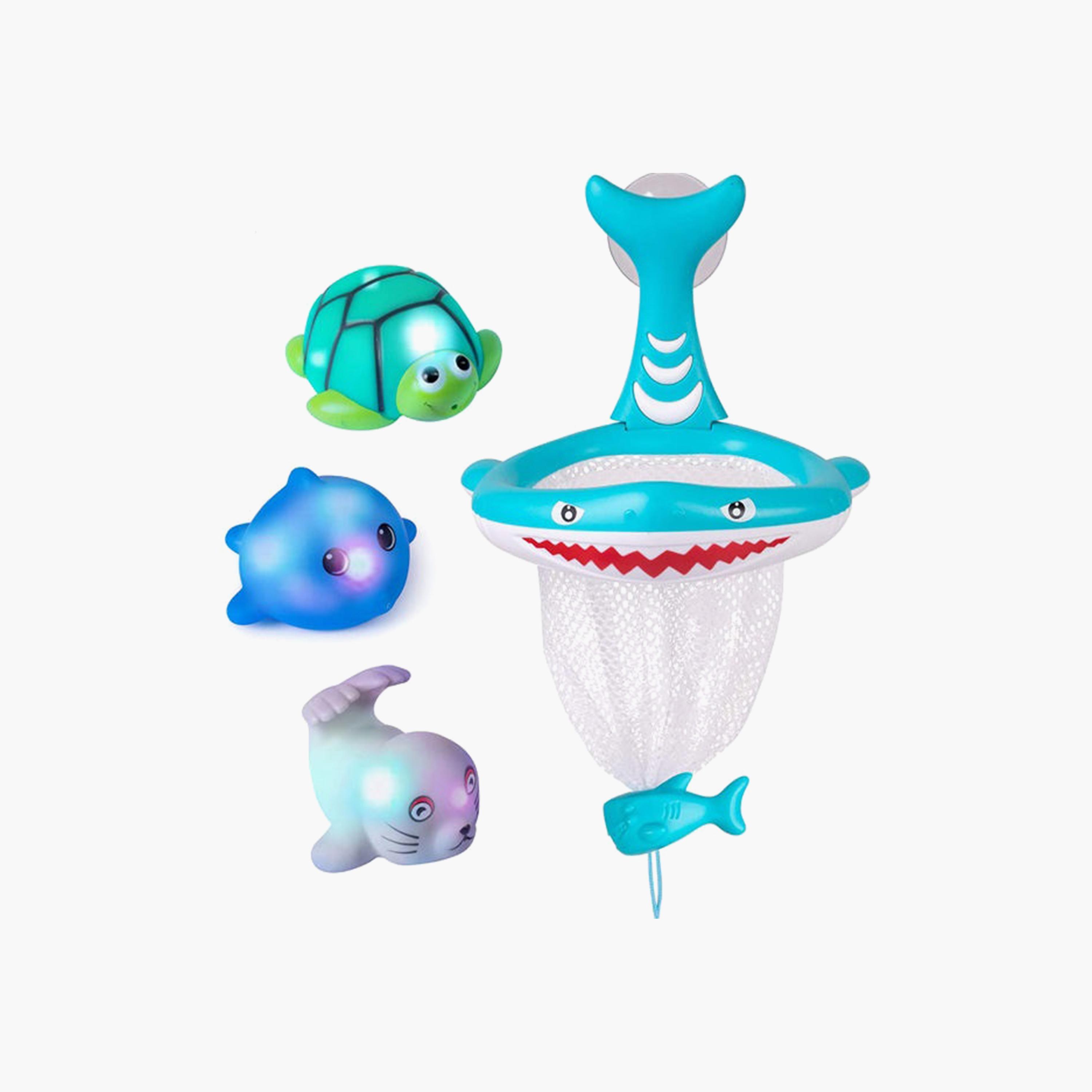 Generic Shark Bath Hoop with 3-Piece Light Up Sea Animal-toys-babyandtoddlertoys-bathtoys-image-2