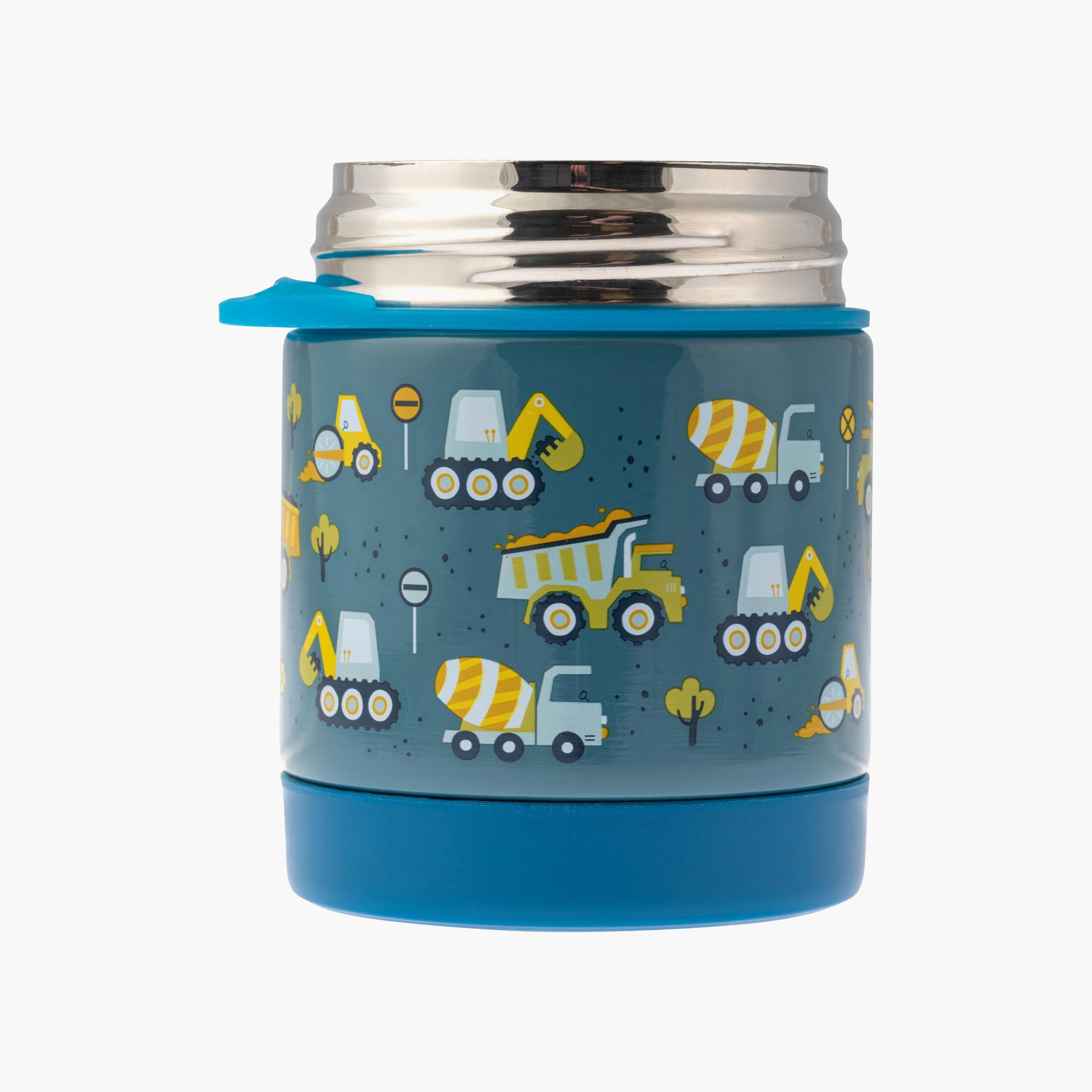 Stephen Joseph Insulated Food Jar - Construction Trucks - Blue-school-lunchessentials-lunchboxes-image-2