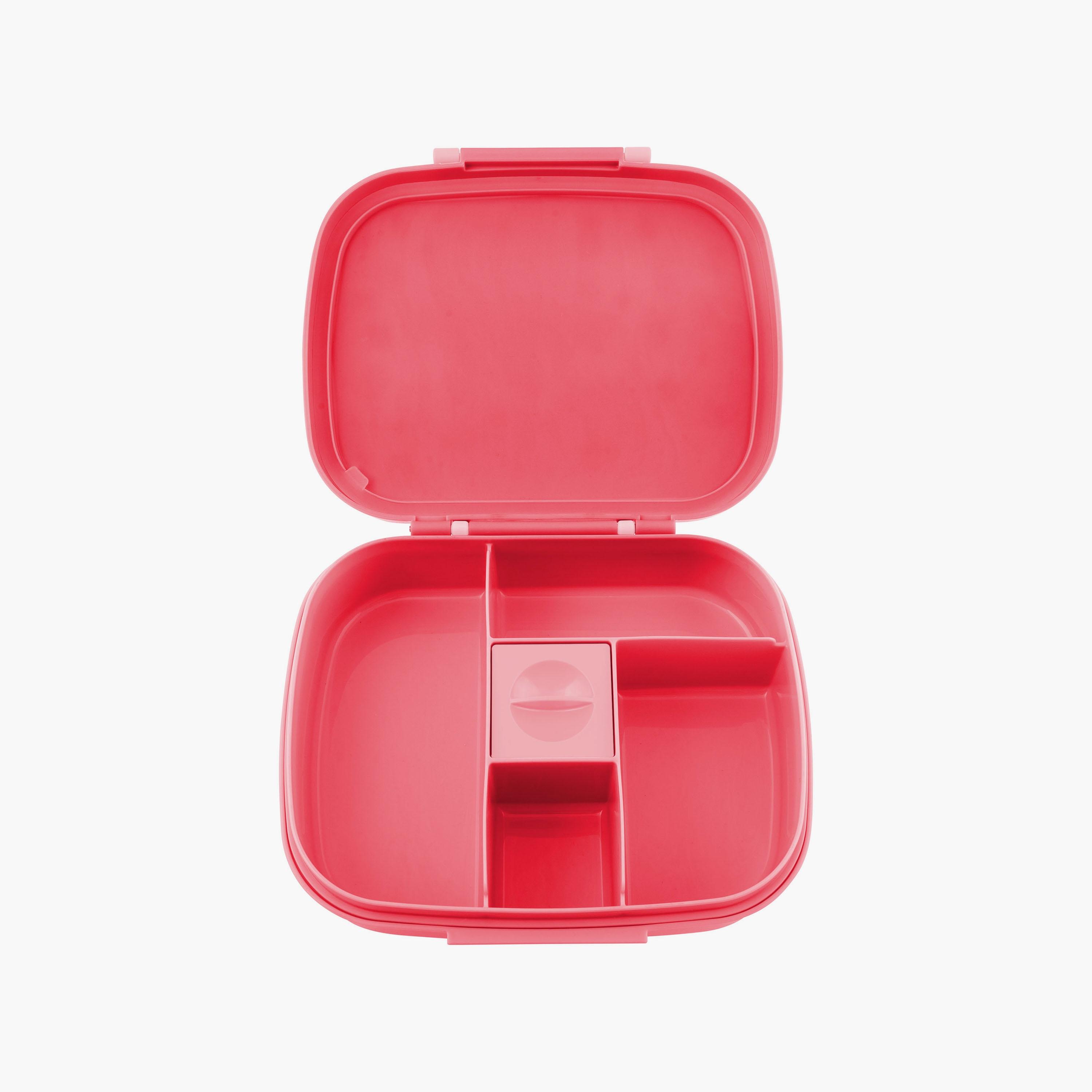 صندوق غداء بينتو مع صينية قابلة للإزالة من ستيفن جوزيف - حورية البحر - وردي داكن-school-lunchessentials-lunchboxes-image-2