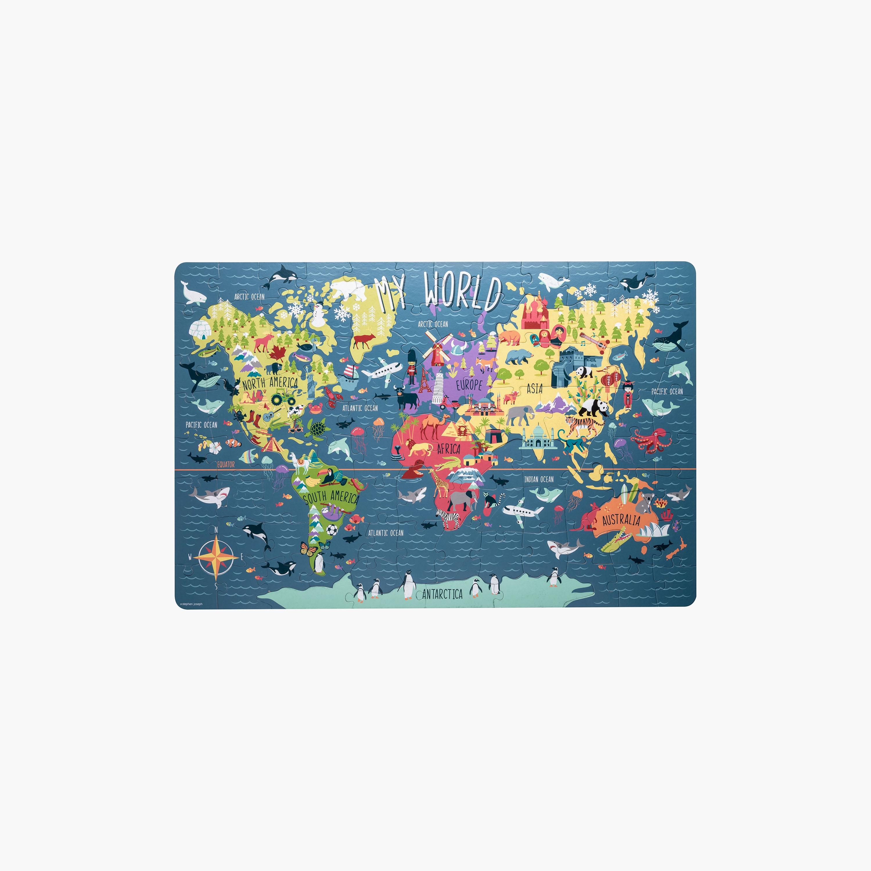 Stephen Joseph 100-Piece Floor Puzzle - My World-toys-indoortoys-puzzles-image-1
