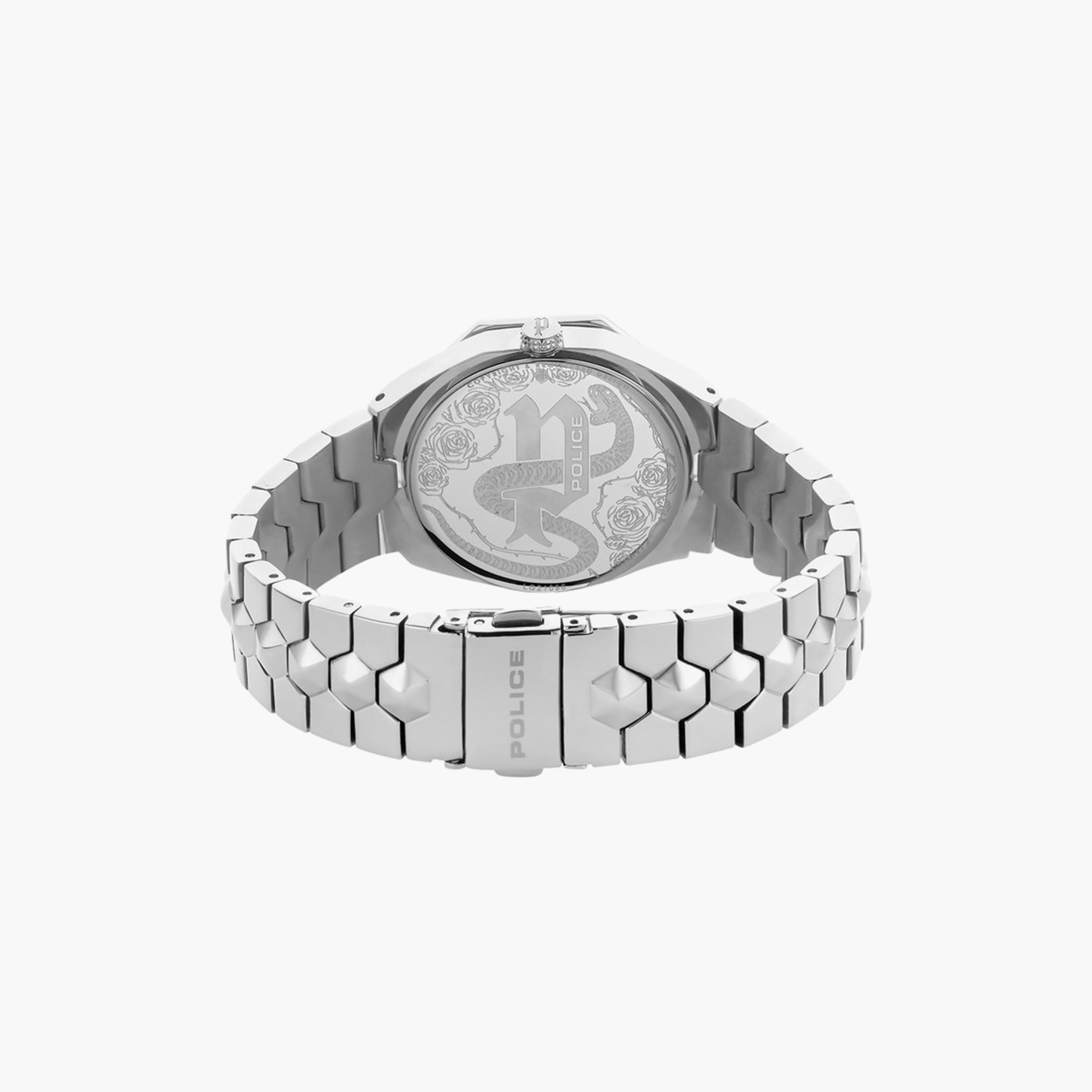 ساعة بوليس للنساء 35 ملم فضية أنالوج من الستانلس ستيل | PEWLG2109601-women-watchesandjewellery-watches-image-3