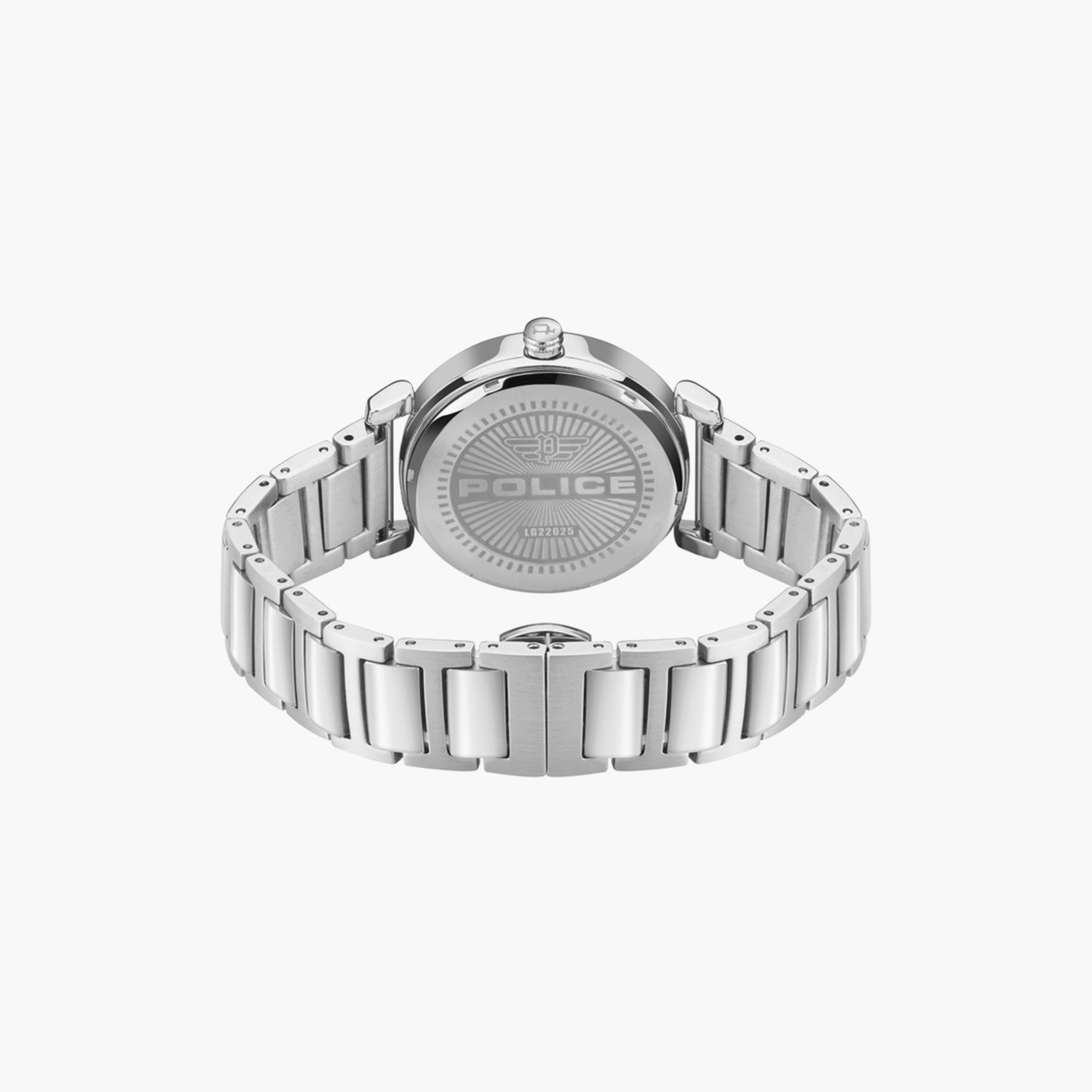 ساعة بوليس للنساء 32 ملم فضية أنالوج من الستانلس ستيل | PEWLG2202501-women-watchesandjewellery-watches-image-3