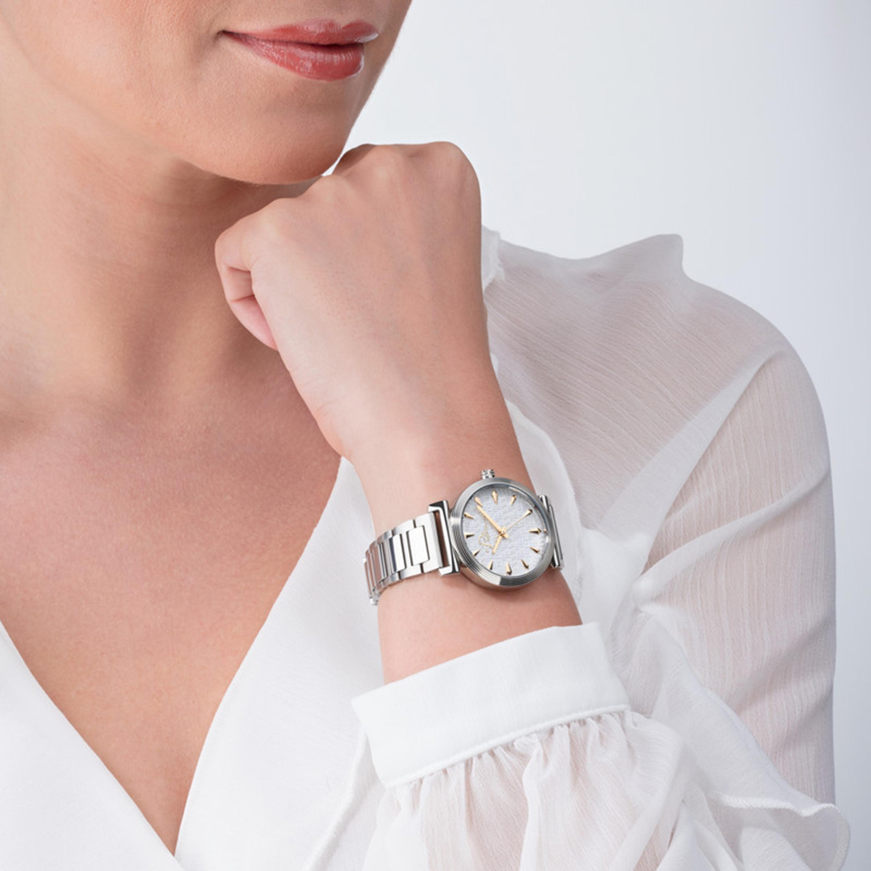 ساعة بوليس للنساء 32 ملم فضية أنالوج من الستانلس ستيل | PEWLG2202501-women-watchesandjewellery-watches-image-4