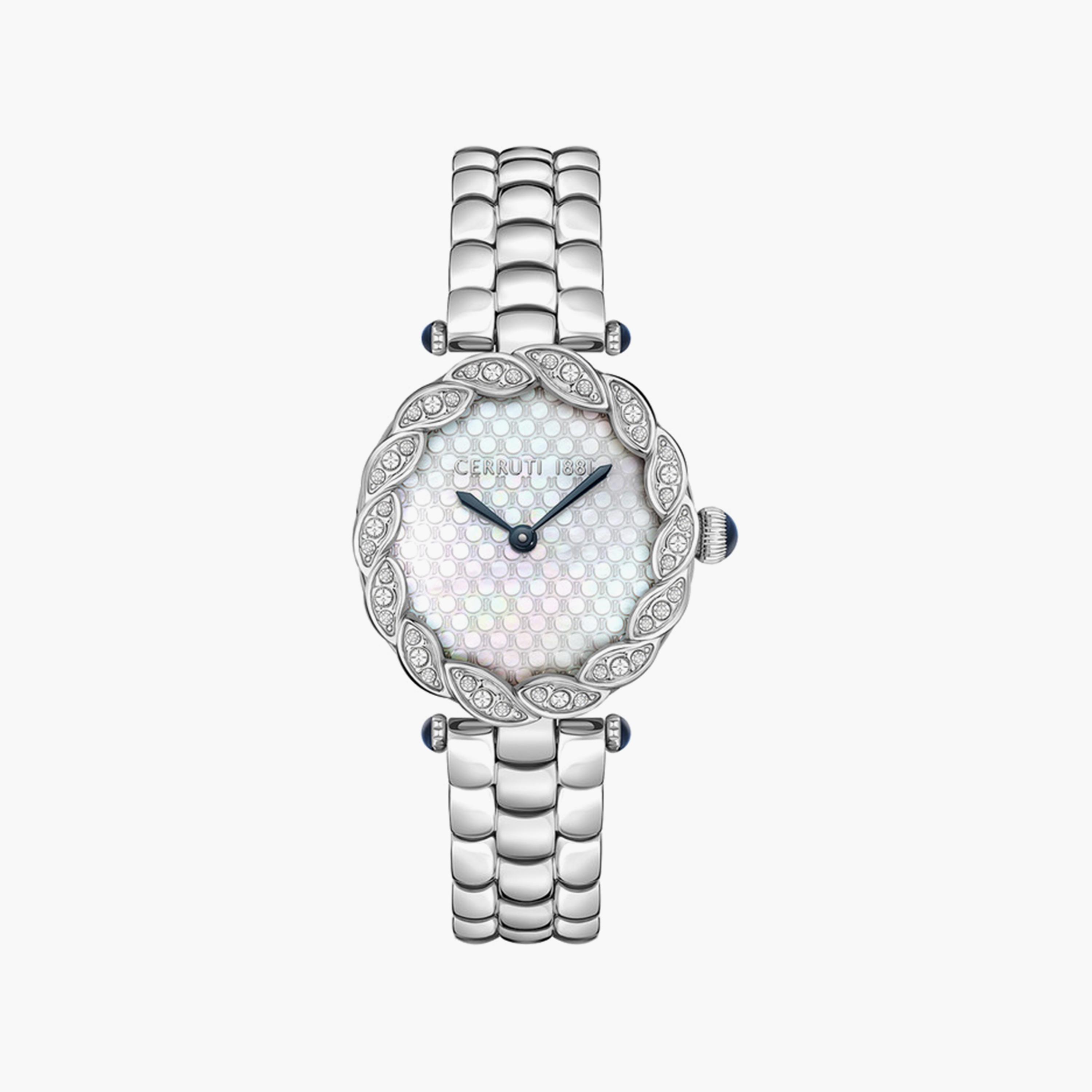 ساعة شيروتي 1881 للسيدات 26 ملم فضية أنالوج من الستانلس ستيل | CIWLG2007902-women-watchesandjewellery-watches-image-1