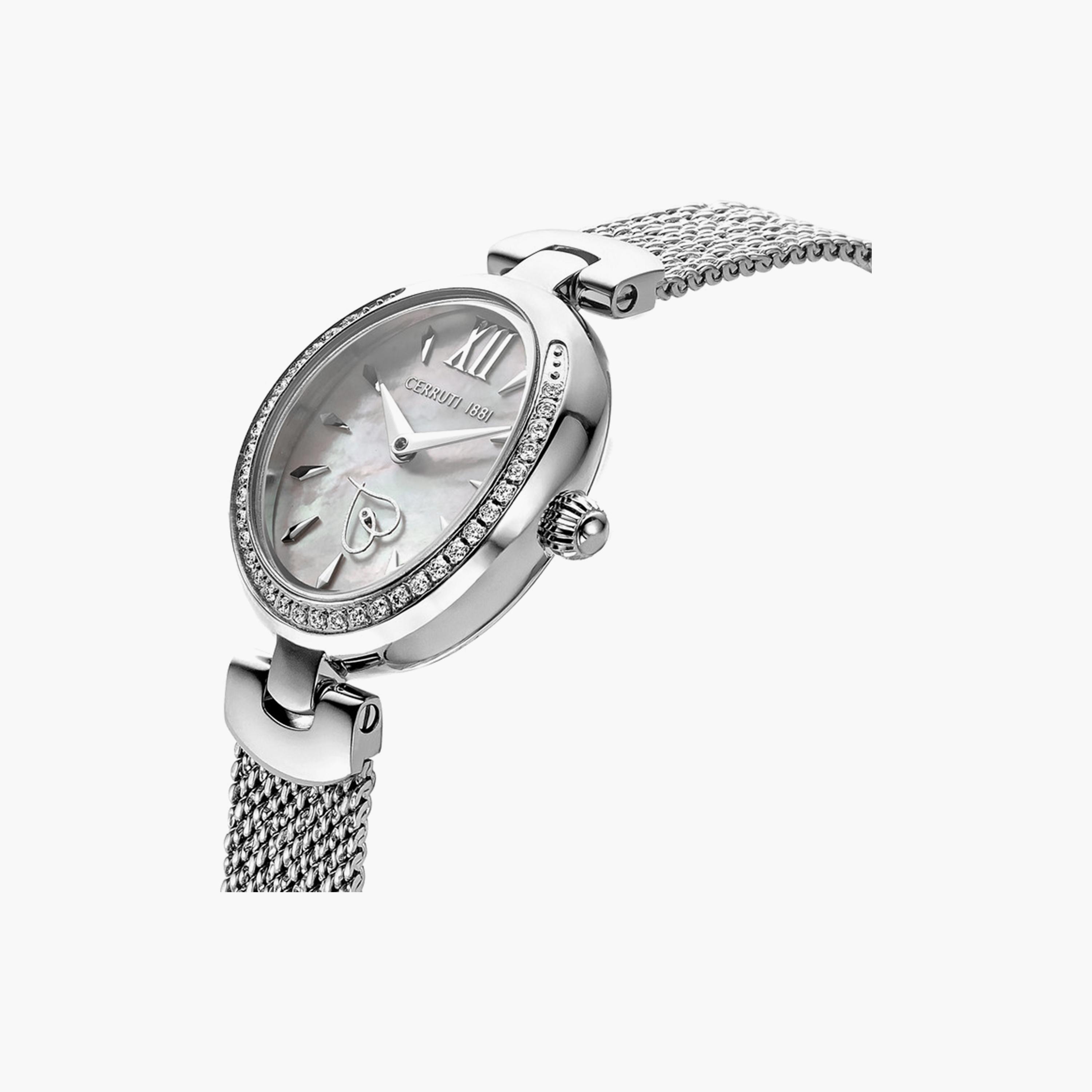 ساعة شيروتي 1881 للسيدات 26 ملم فضية أنالوج من الستانلس ستيل | CIWLG2206501-women-watchesandjewellery-watches-image-2