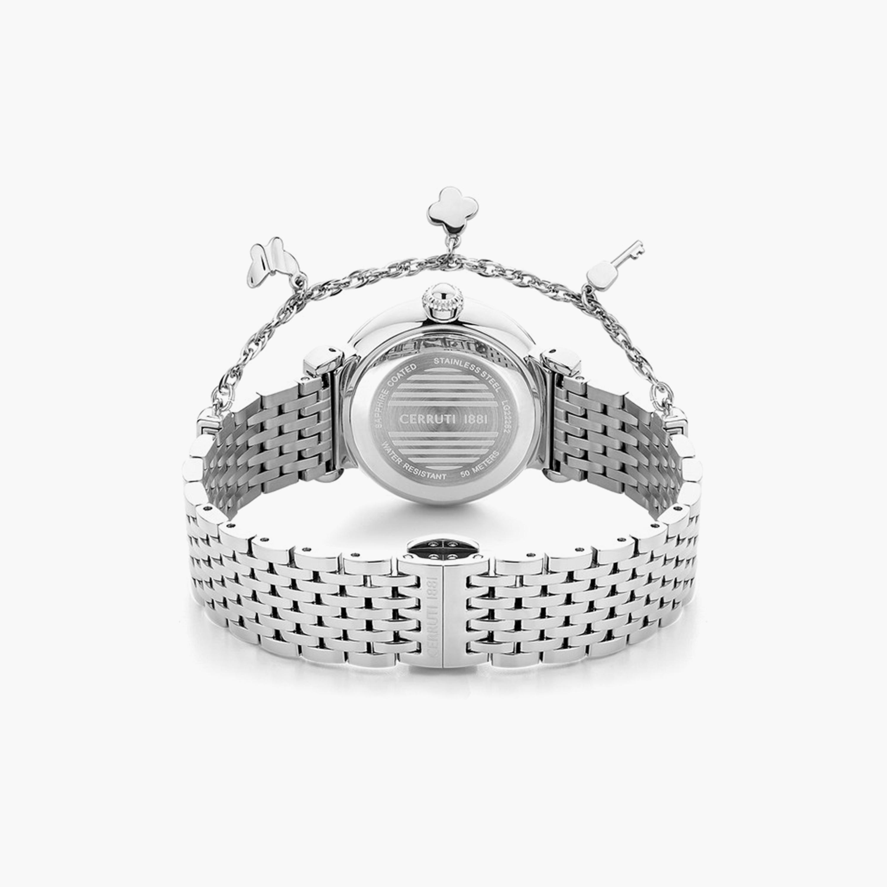 ساعة شيروتي 1881 للسيدات 28 ملم فضية أنالوج من الستانلس ستيل | CIWLG2226201-women-watchesandjewellery-watches-image-2